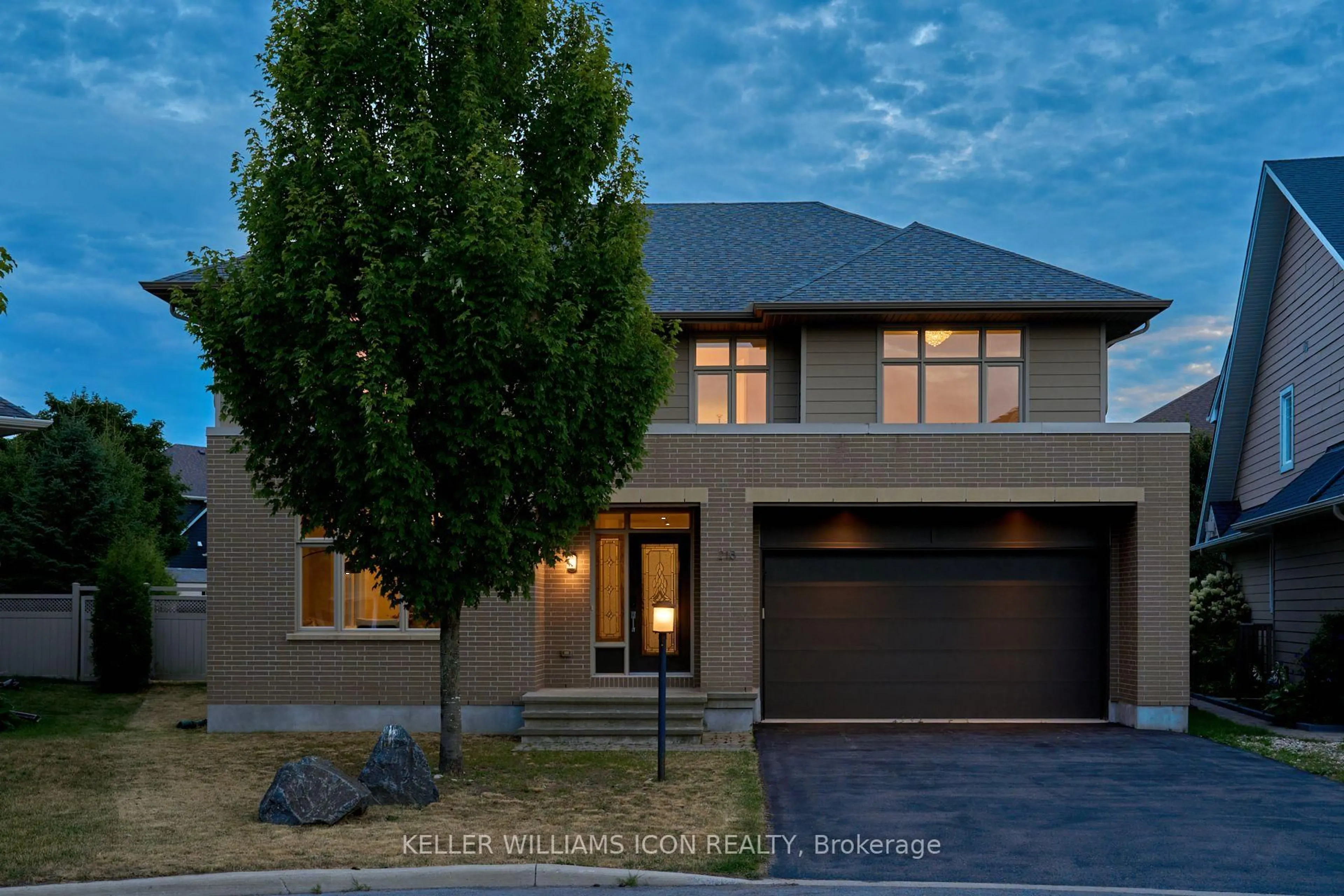 Home with brick exterior material, street for 218 Gabbro Cres, Ottawa Ontario K2T 0H3