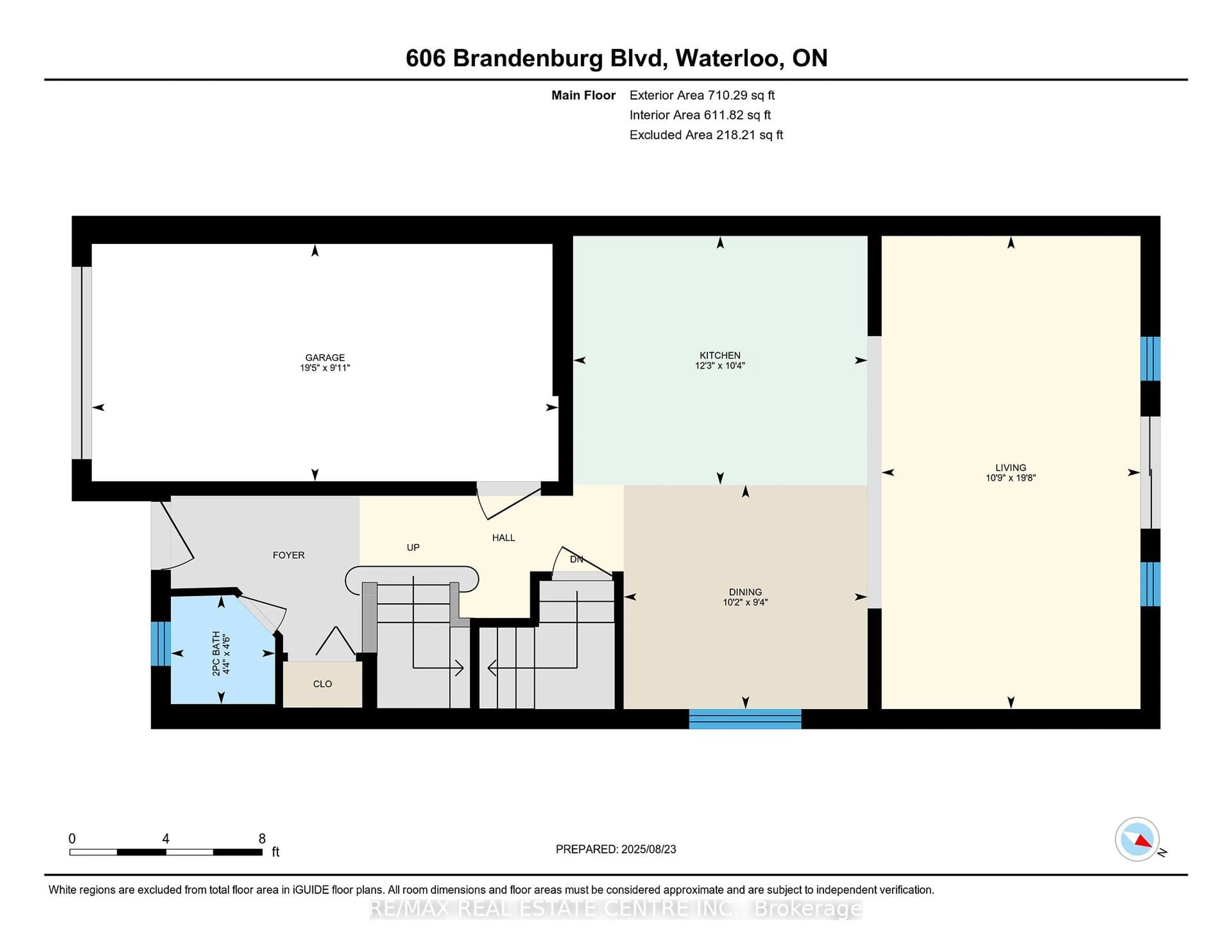 Floor plan for 606 Brandenburg Blvd, Waterloo Ontario N2T 2V3