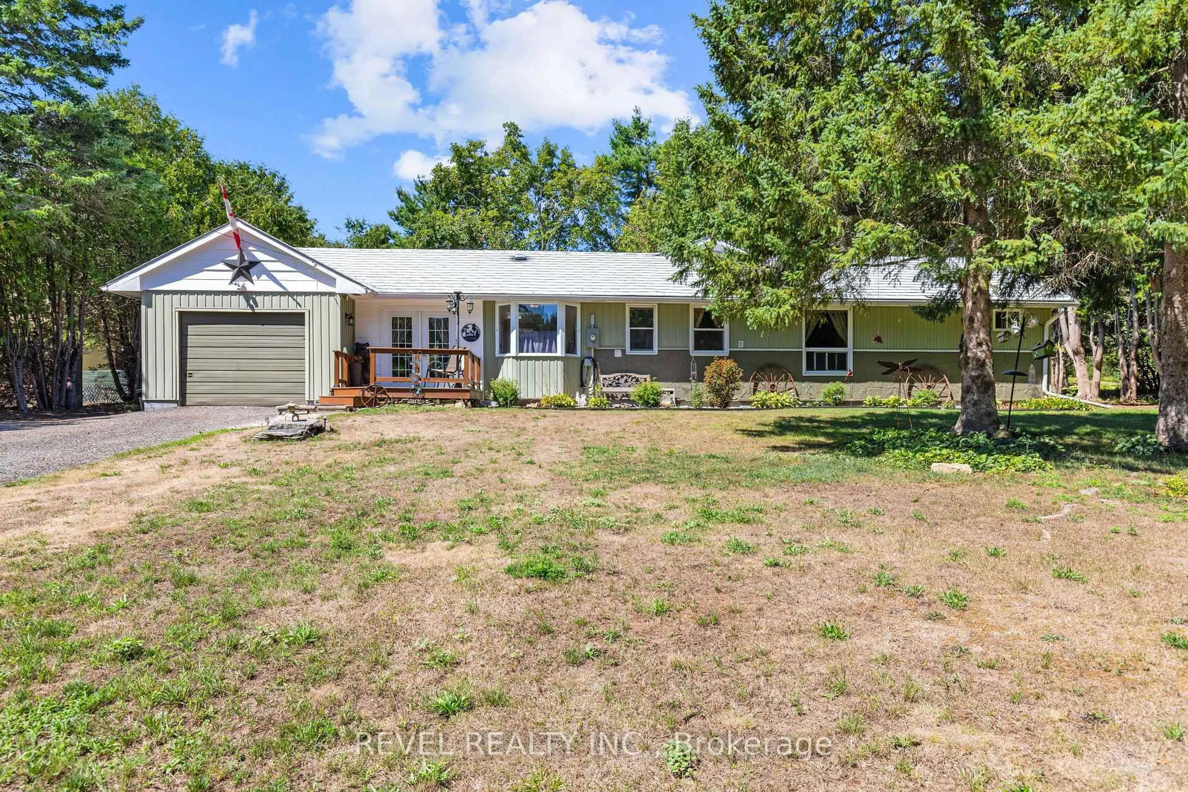 A pic from outside/outdoor area/front of a property/back of a property/a pic from drone, street for 643 Balsam Lake Dr, Kawartha Lakes Ontario K0M 2B0