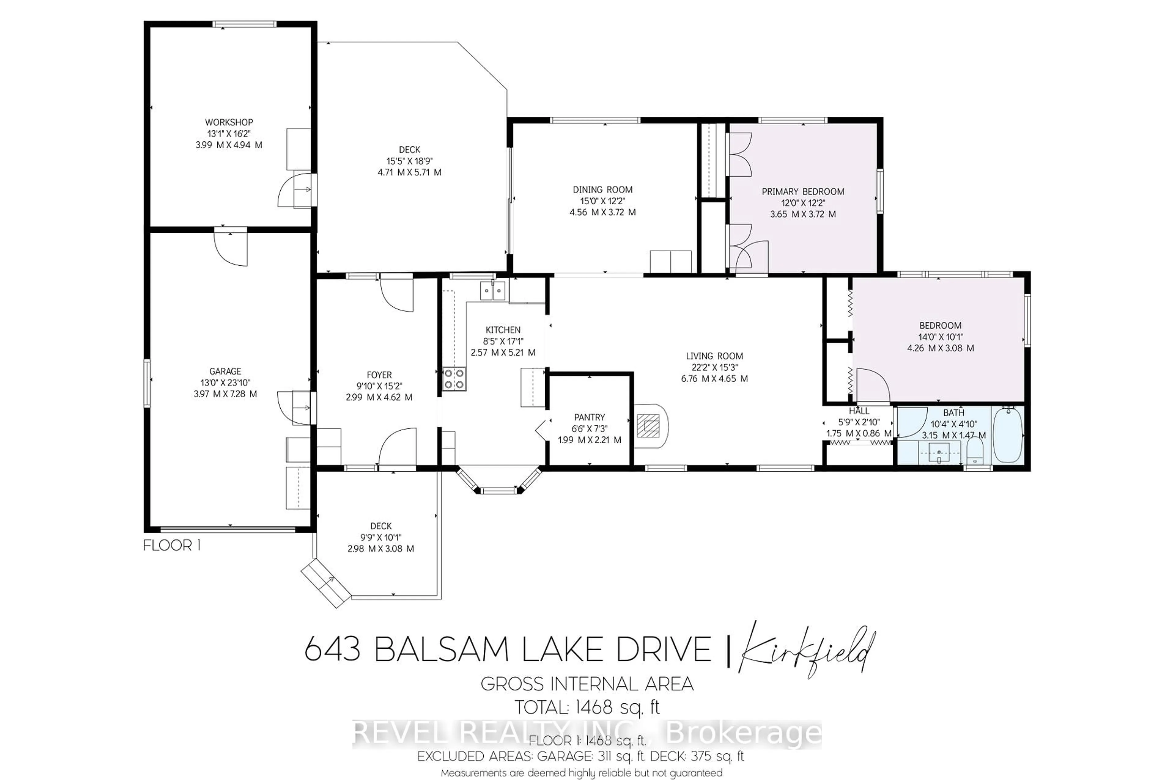 Floor plan for 643 Balsam Lake Dr, Kawartha Lakes Ontario K0M 2B0
