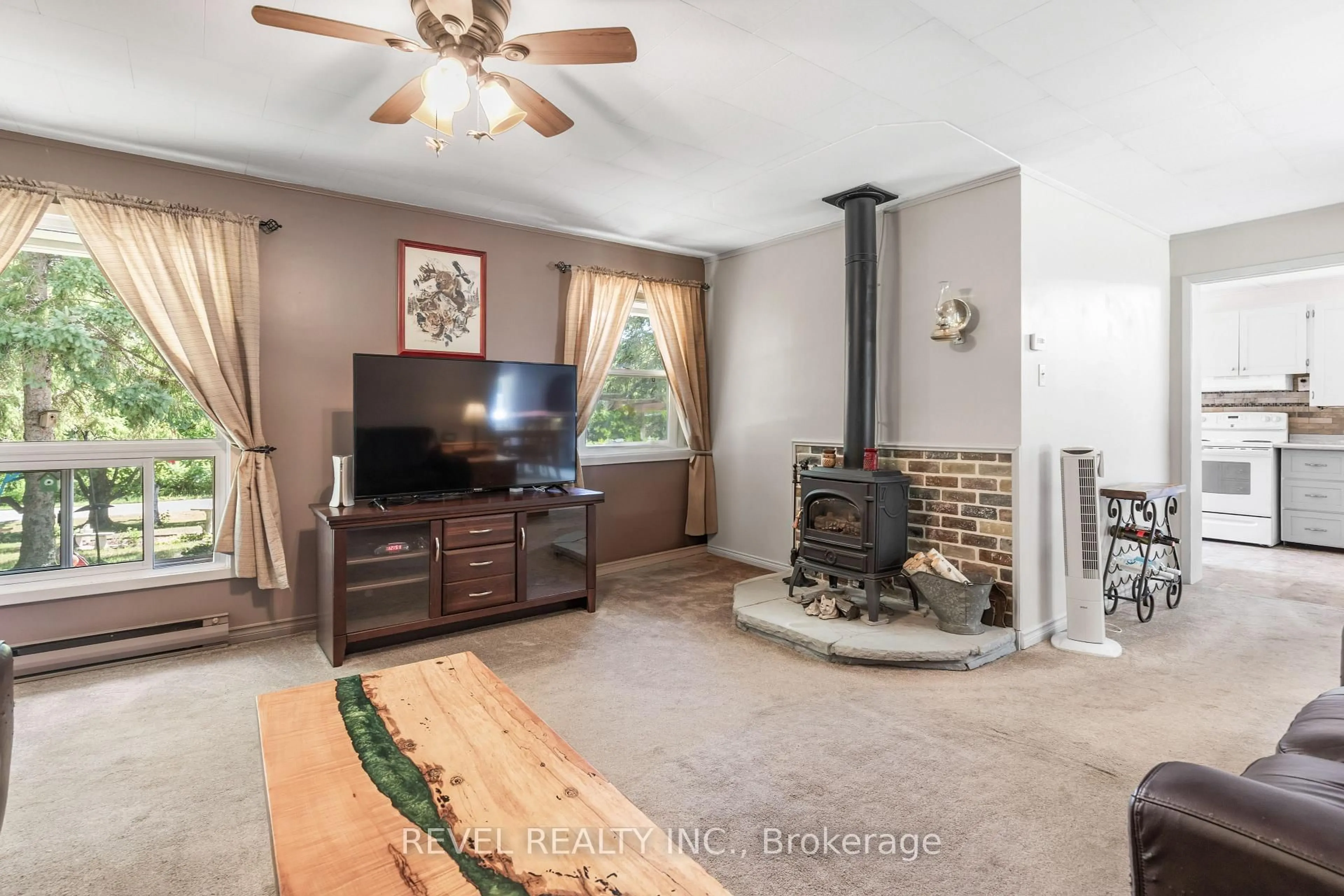 Living room with furniture, ceramic/tile floor for 643 Balsam Lake Dr, Kawartha Lakes Ontario K0M 2B0