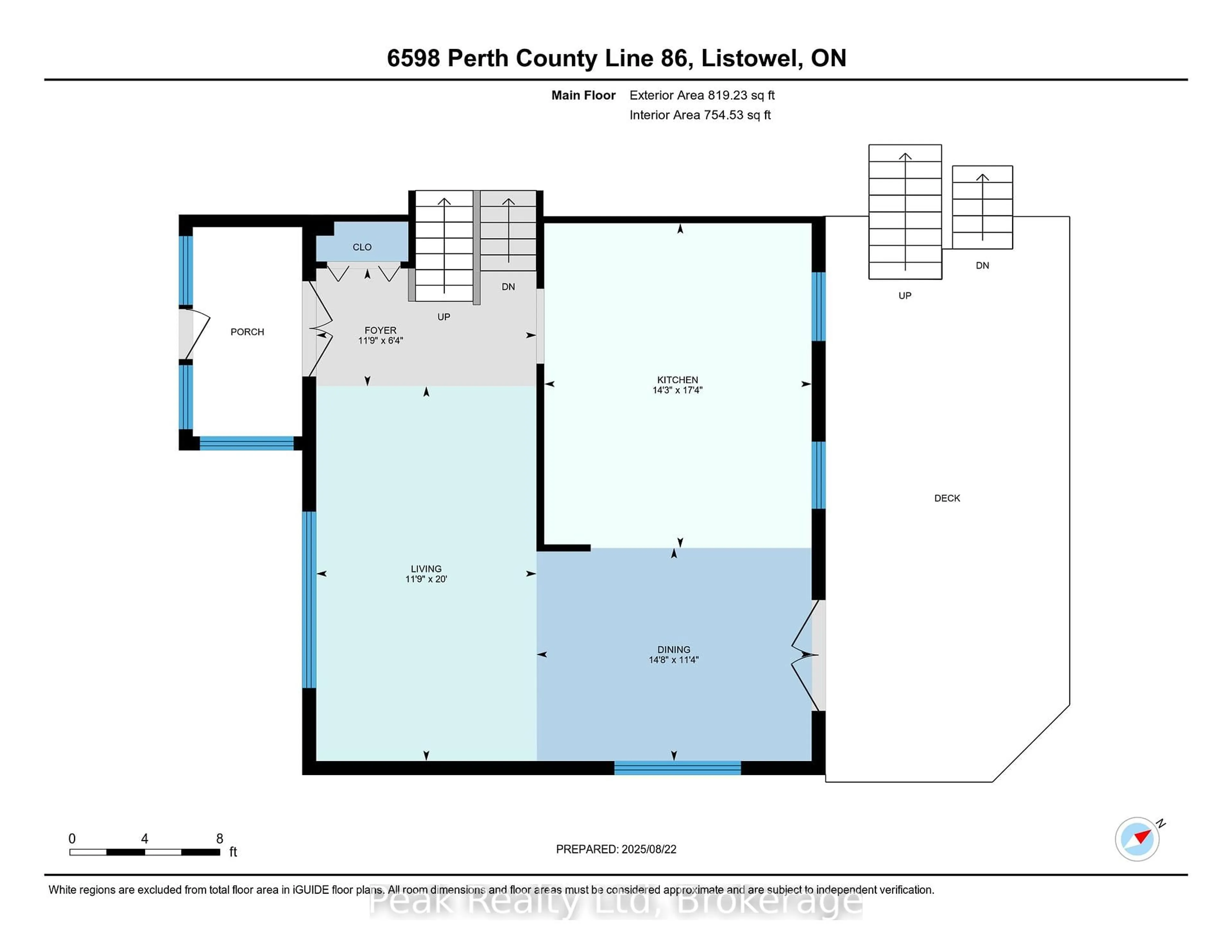 Floor plan for 6578 Line 86 Line, North Perth Ontario N4W 3G8
