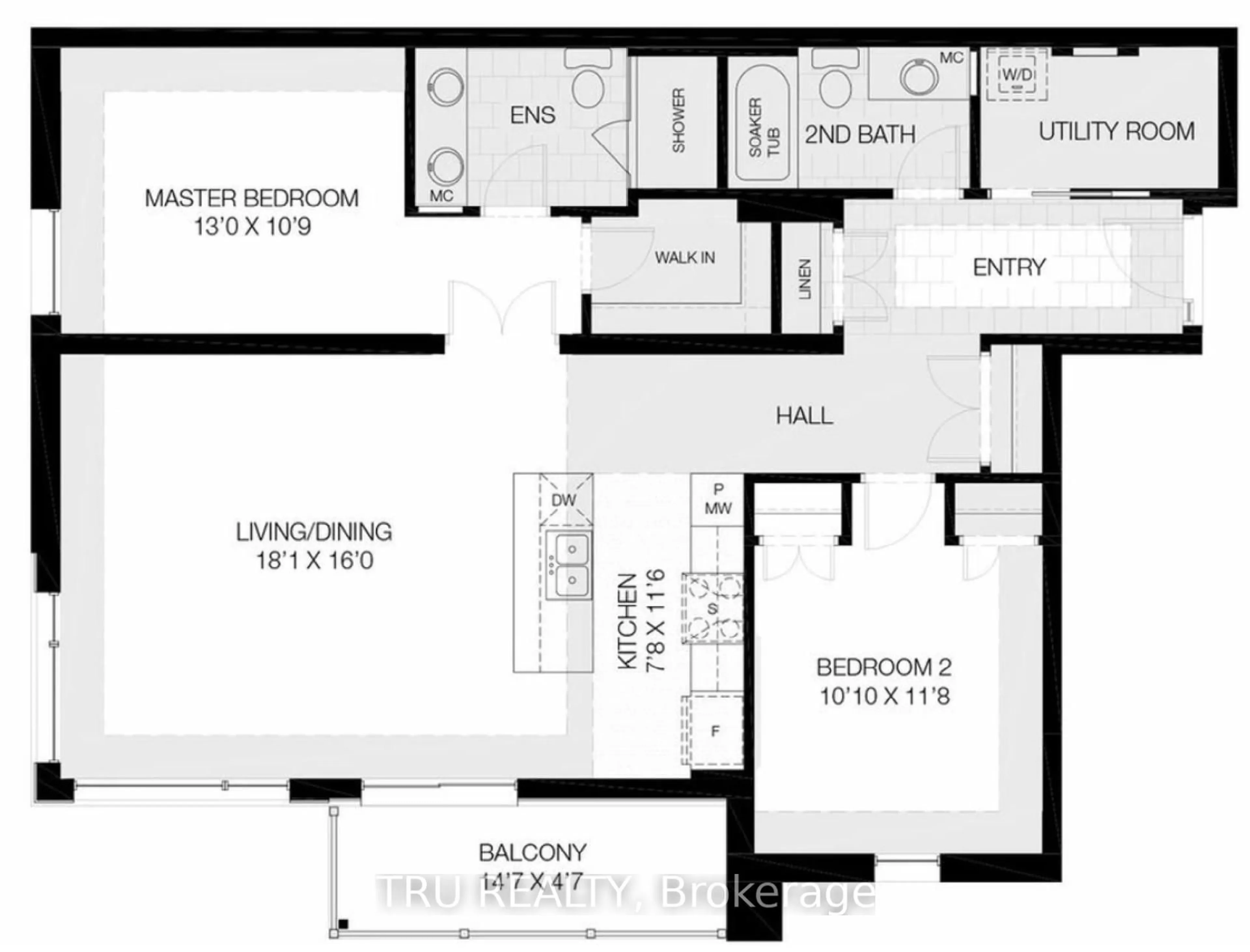 Floor plan for 100 CORTILE Private #102, Ottawa Ontario K1V 2S8