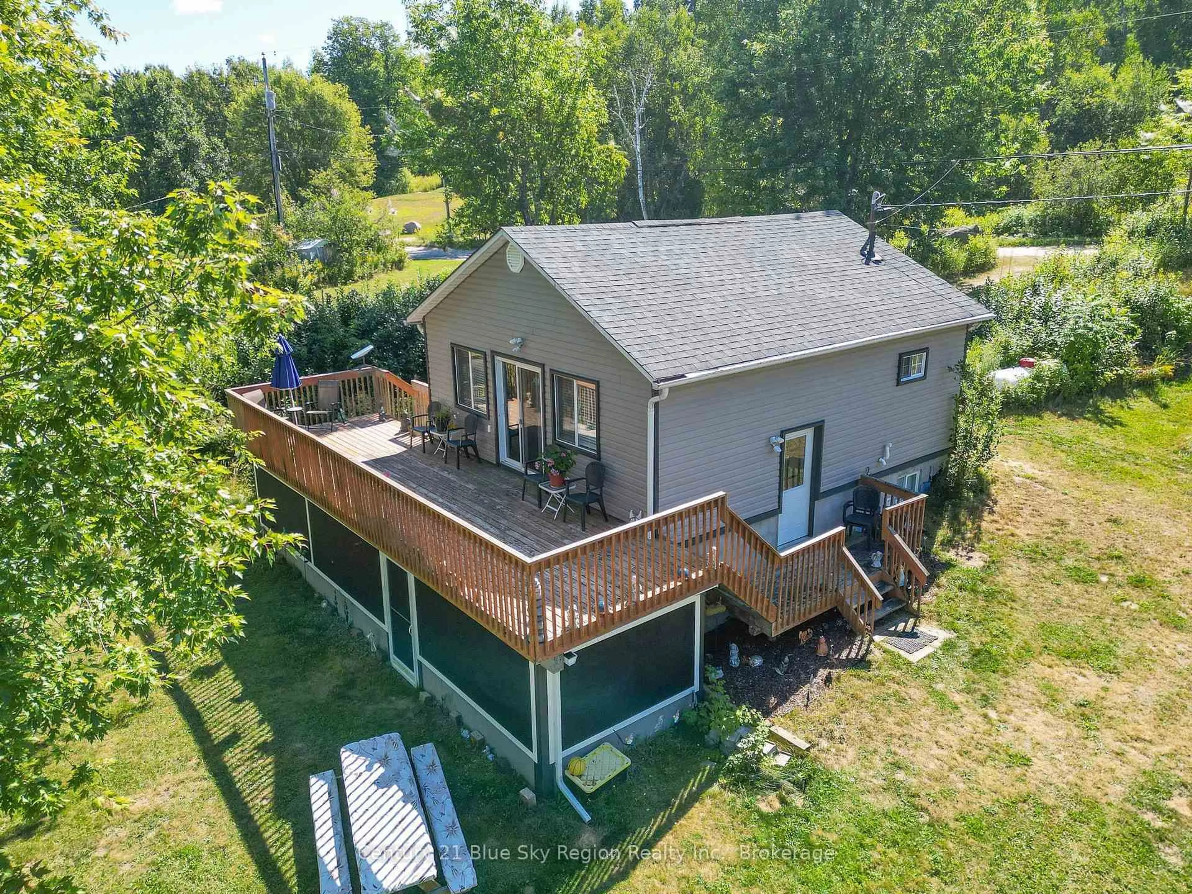 A pic from outside/outdoor area/front of a property/back of a property/a pic from drone, water/lake/river/ocean view for 58 Marina Rd, East Ferris Ontario P0H 1B0