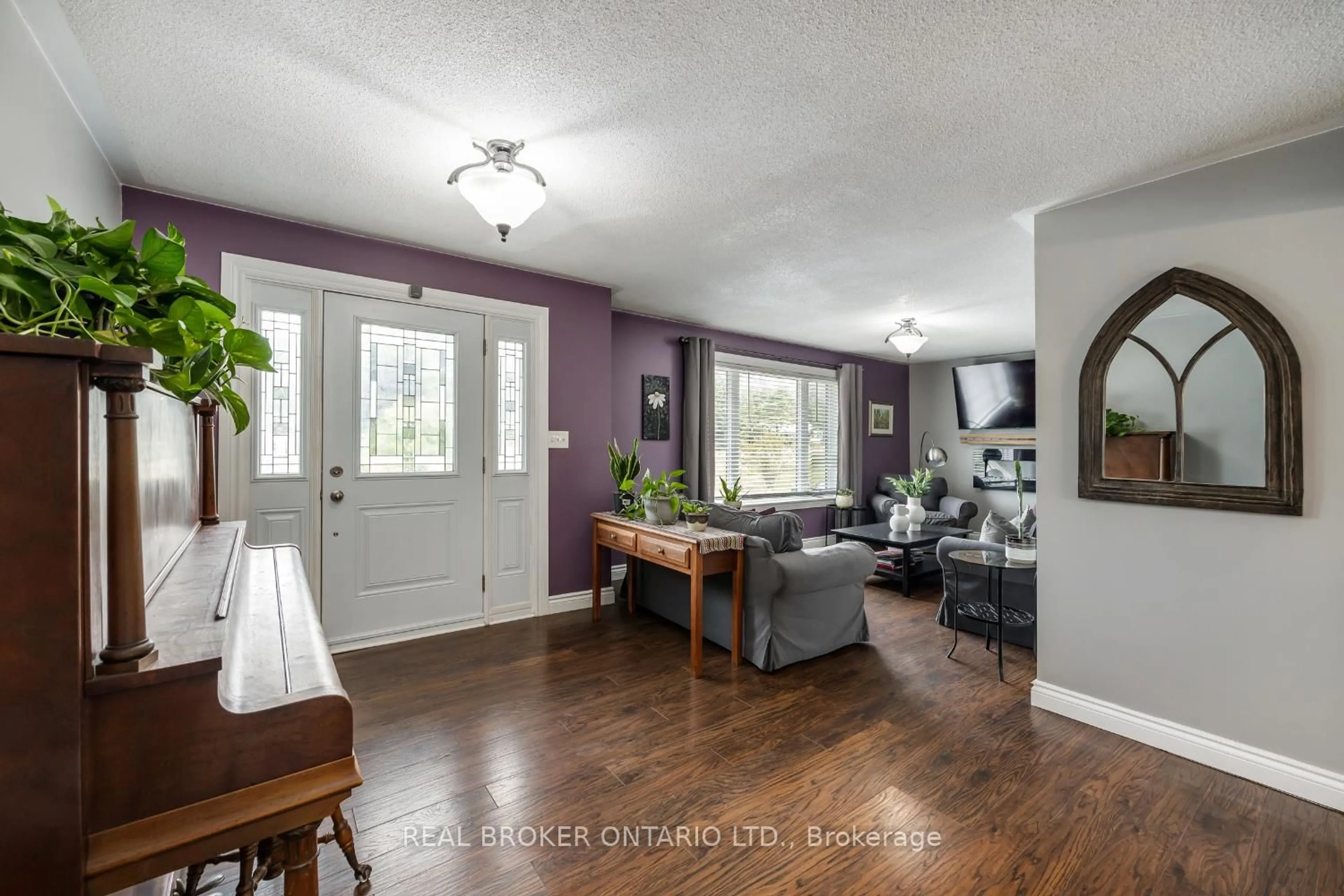 Living room with furniture, wood/laminate floor for 15471 County Road 2, Brighton Ontario K0K 1H0