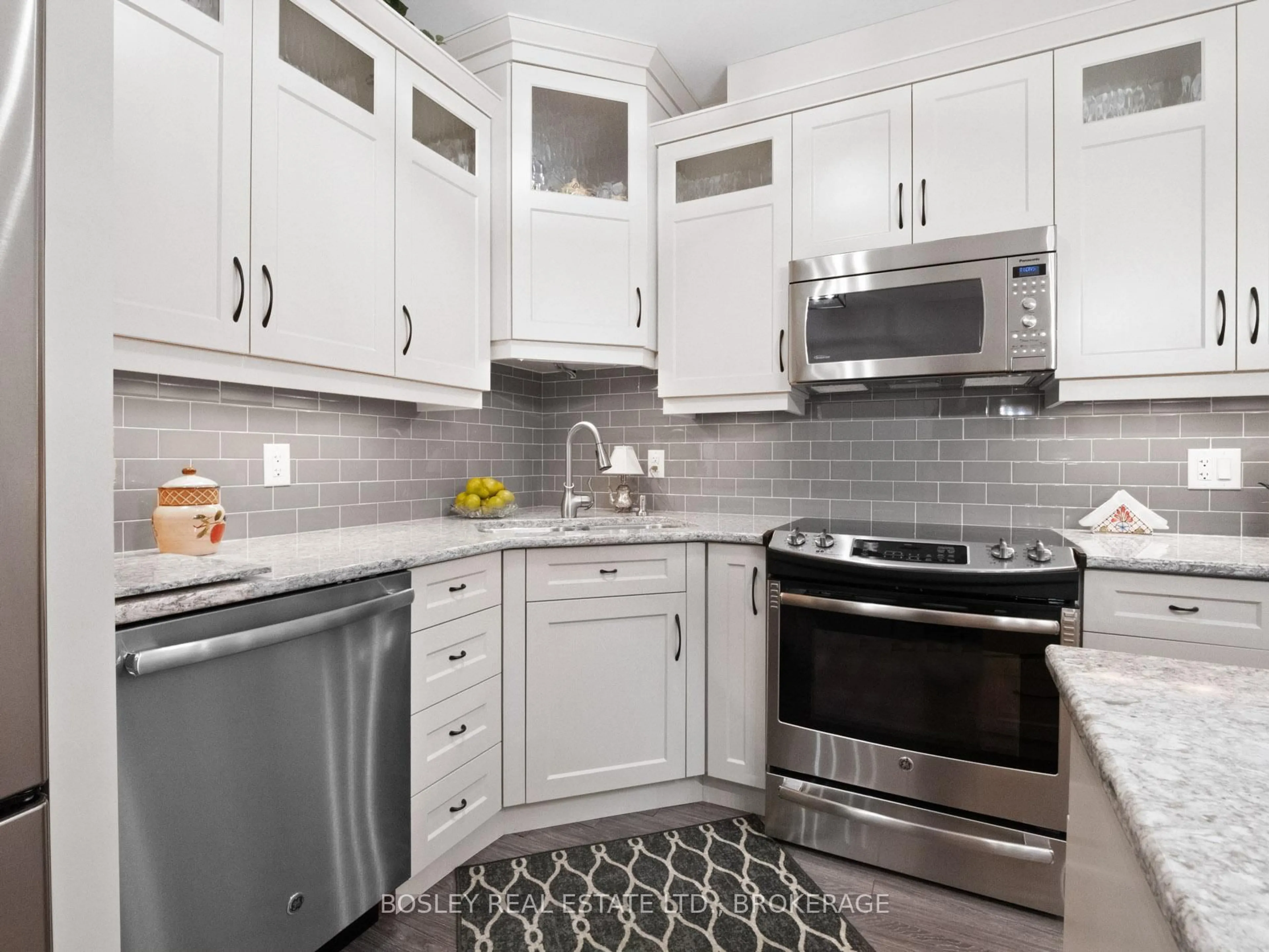 Contemporary kitchen, ceramic/tile floor for 379 Scott St #202, St. Catharines Ontario L2M 3W2