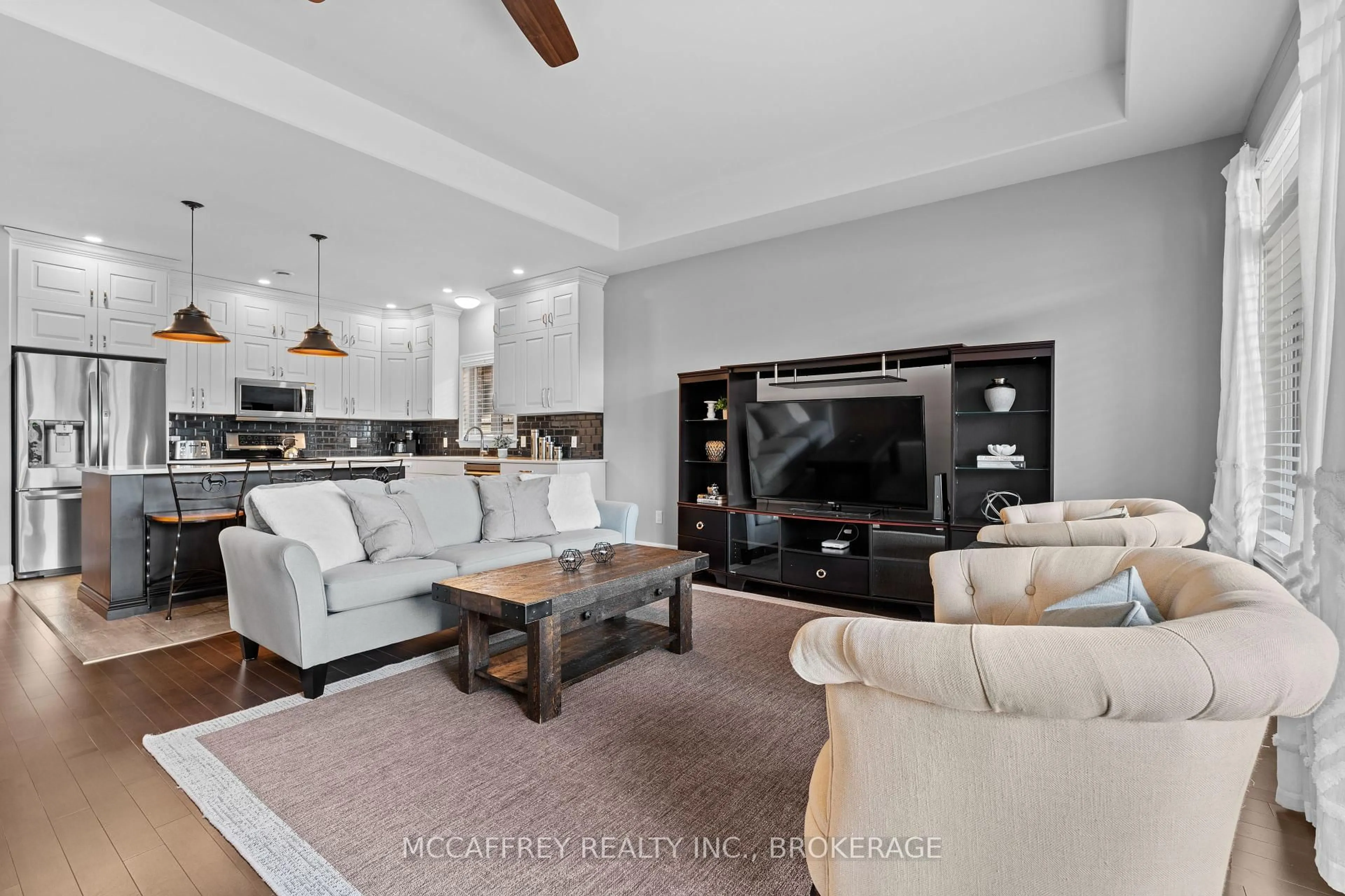 Living room with furniture, ceramic/tile floor for 25 STAIKOS Crt, Greater Napanee Ontario K7R 0B9