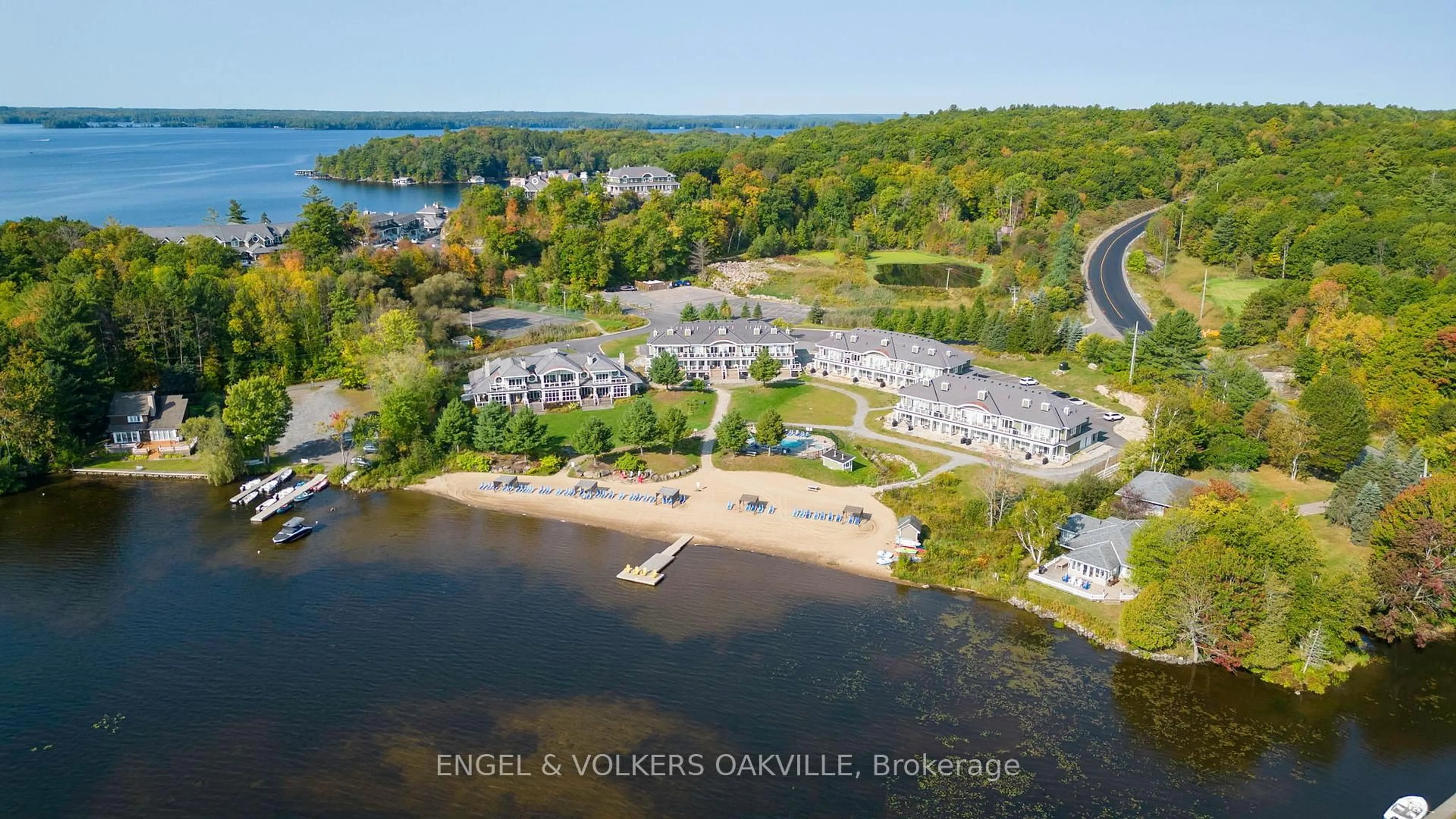 A pic from outside/outdoor area/front of a property/back of a property/a pic from drone, water/lake/river/ocean view for 1869 Muskoka Road 118 #C - 103, Muskoka Lakes Ontario P1L 1X1