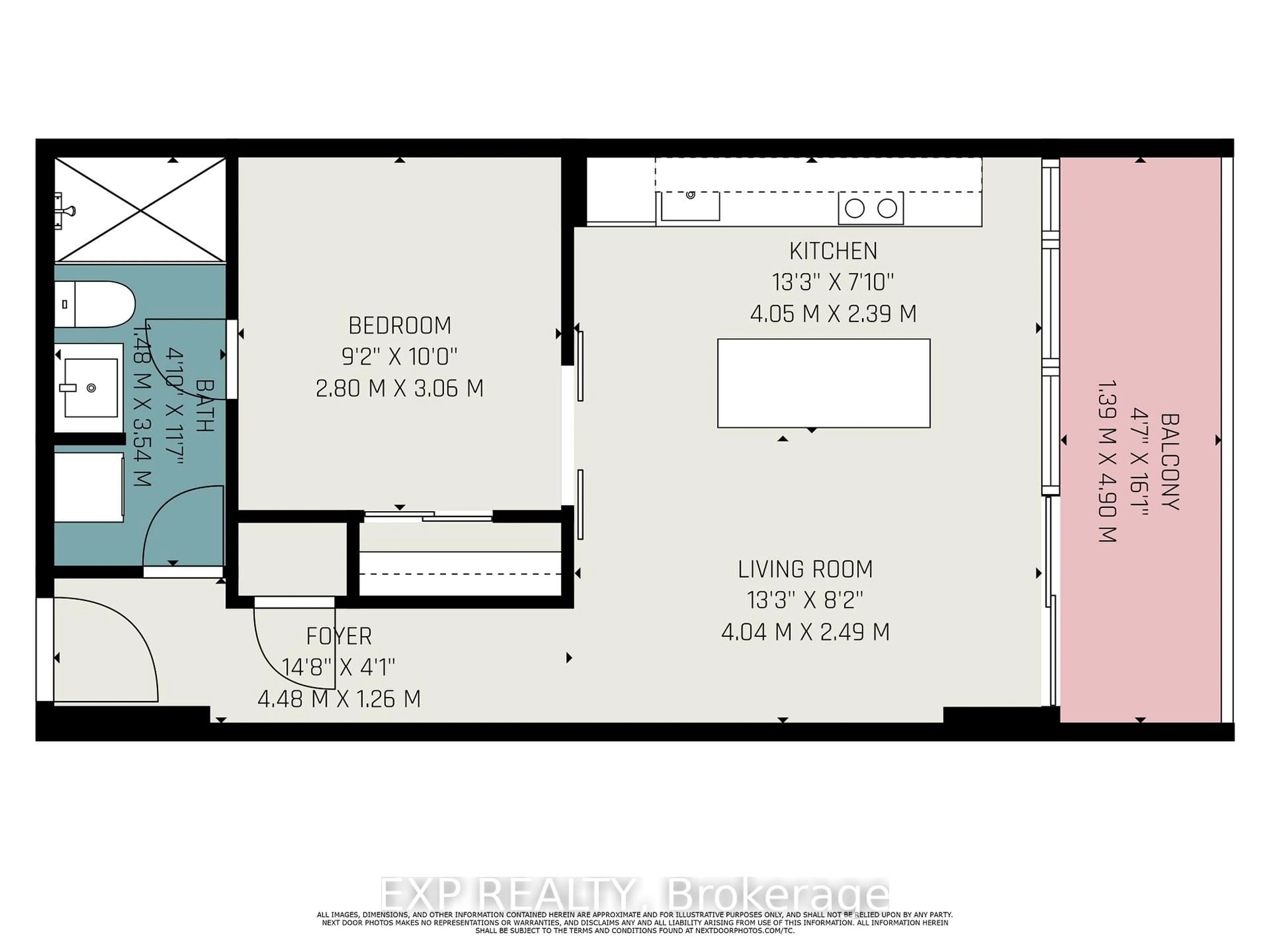 Floor plan for 300 Lisgar St #707, Ottawa Ontario K2P 0E2