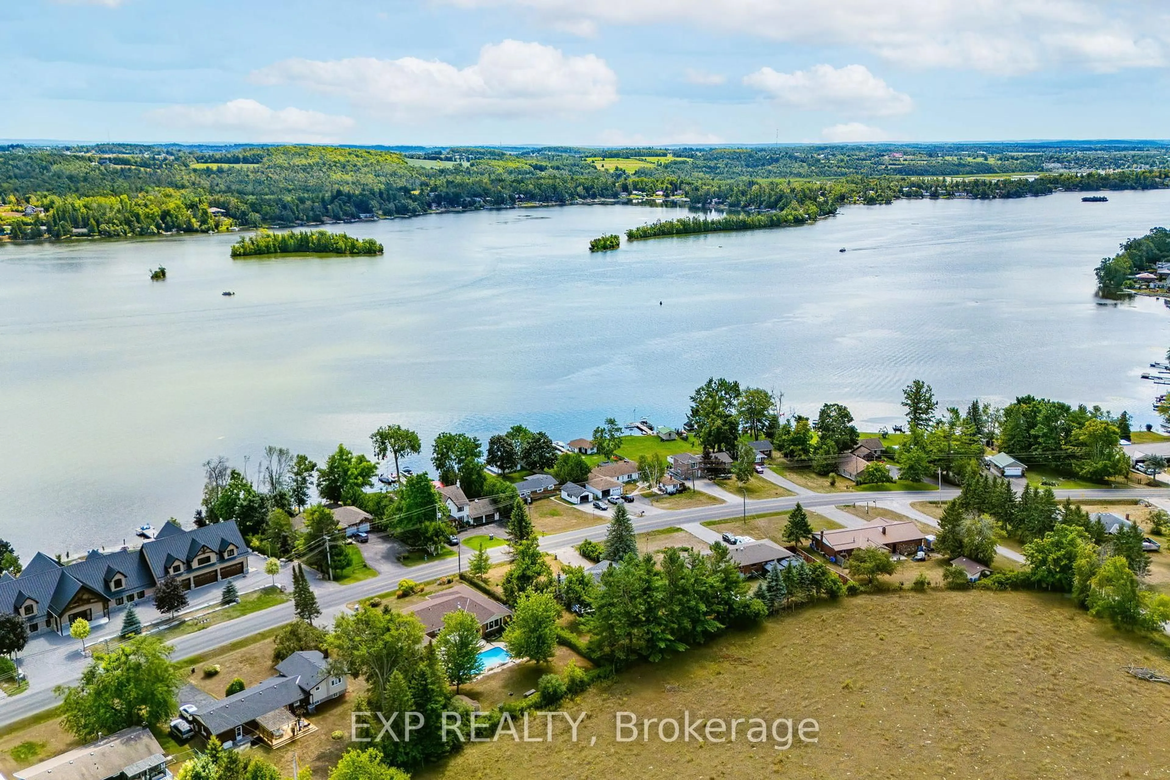 A pic from outside/outdoor area/front of a property/back of a property/a pic from drone, water/lake/river/ocean view for 356 GIFFORD Dr, Selwyn Ontario K0L 1T0
