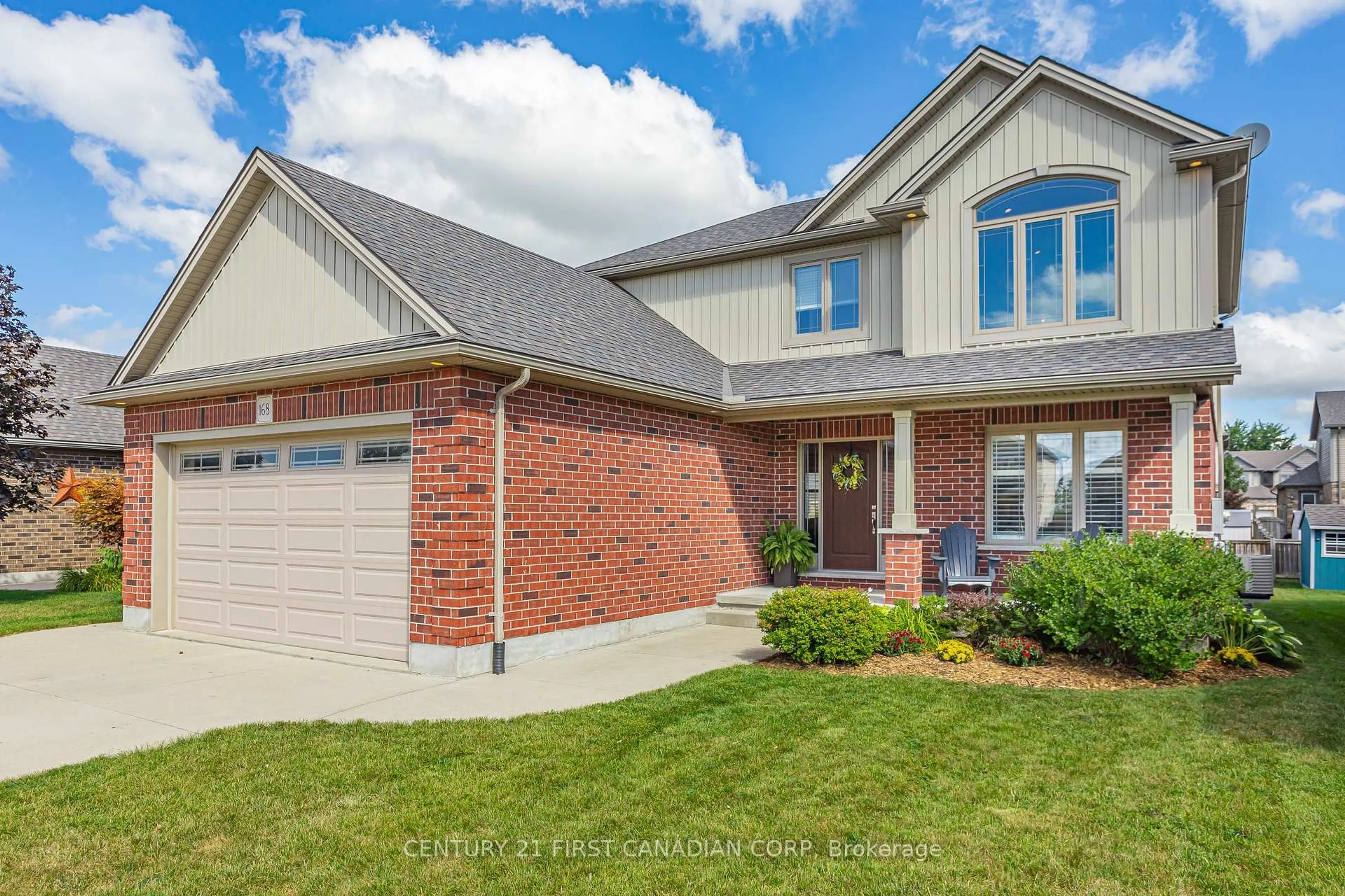 Home with brick exterior material, street for 168 Watson St, Lucan Biddulph Ontario N0M 2J0