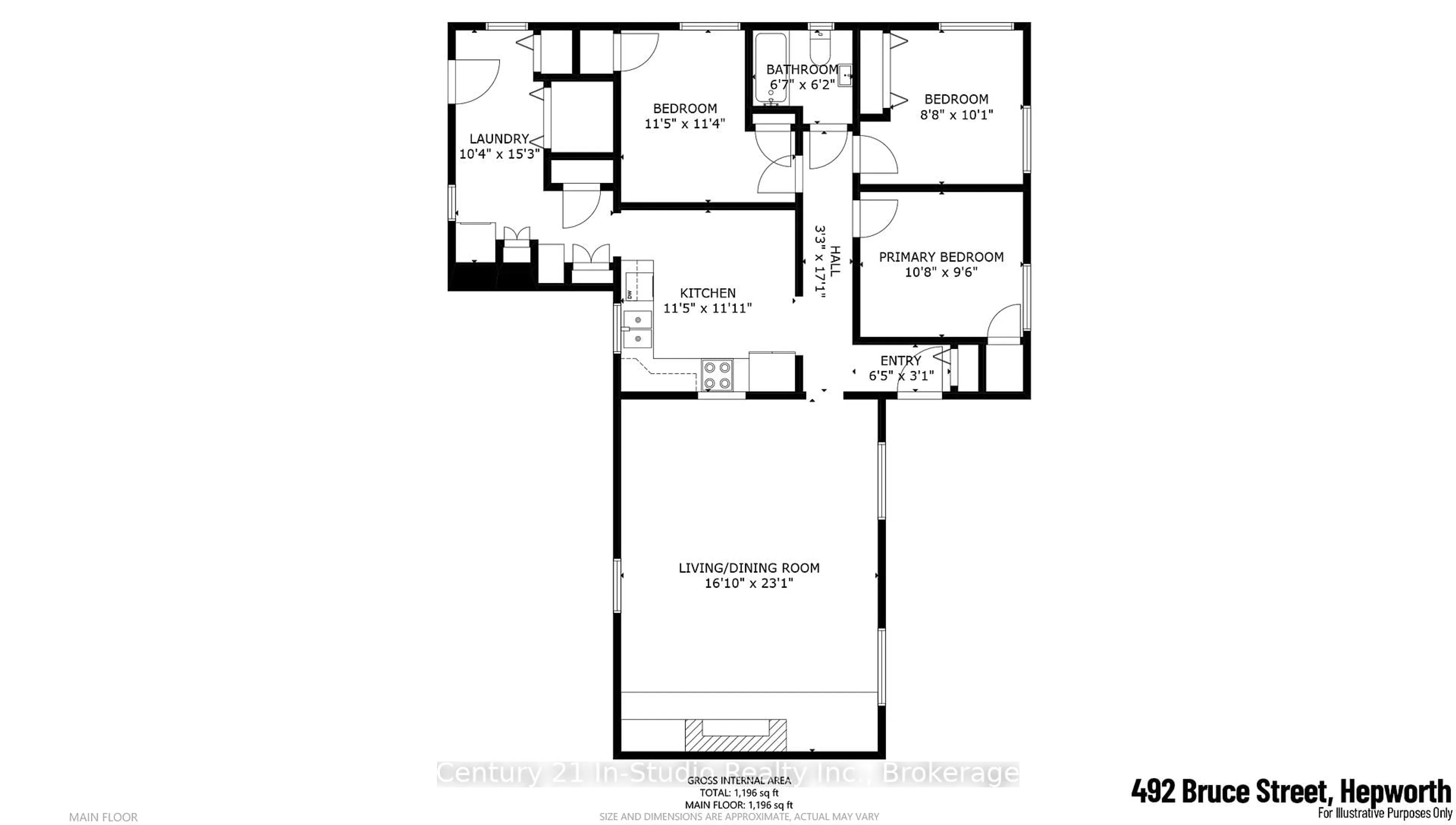 Floor plan for 492 BRUCE St, South Bruce Peninsula Ontario N0H 1P0