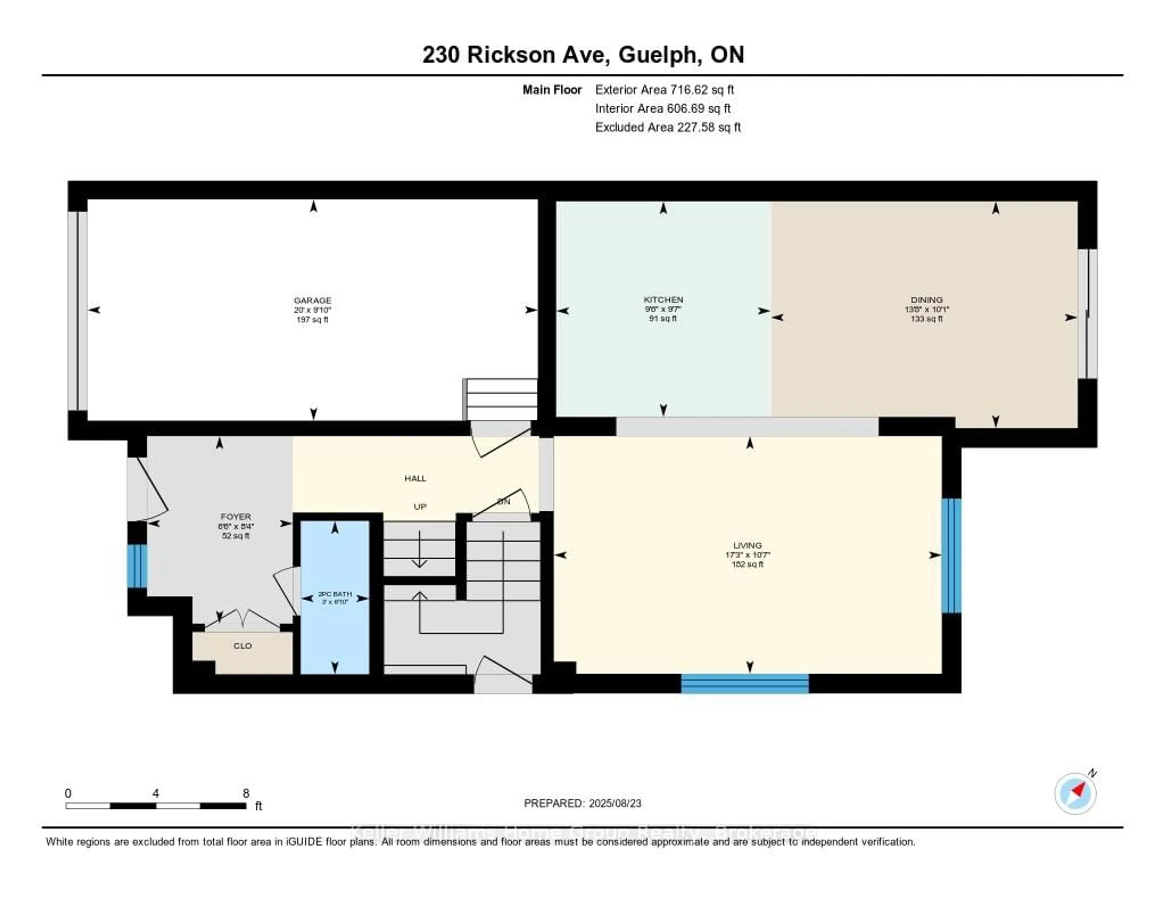 Floor plan for 230 Rickson Ave, Guelph Ontario N1G 5H1