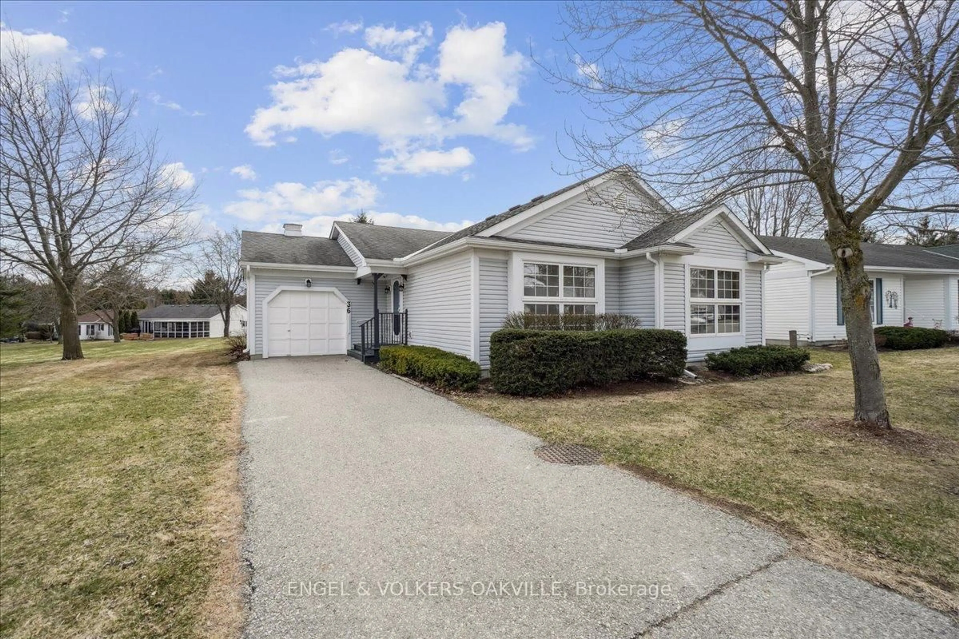 Home with vinyl exterior material, street for 36 White Bark Way, Centre Wellington Ontario N0B 1J0