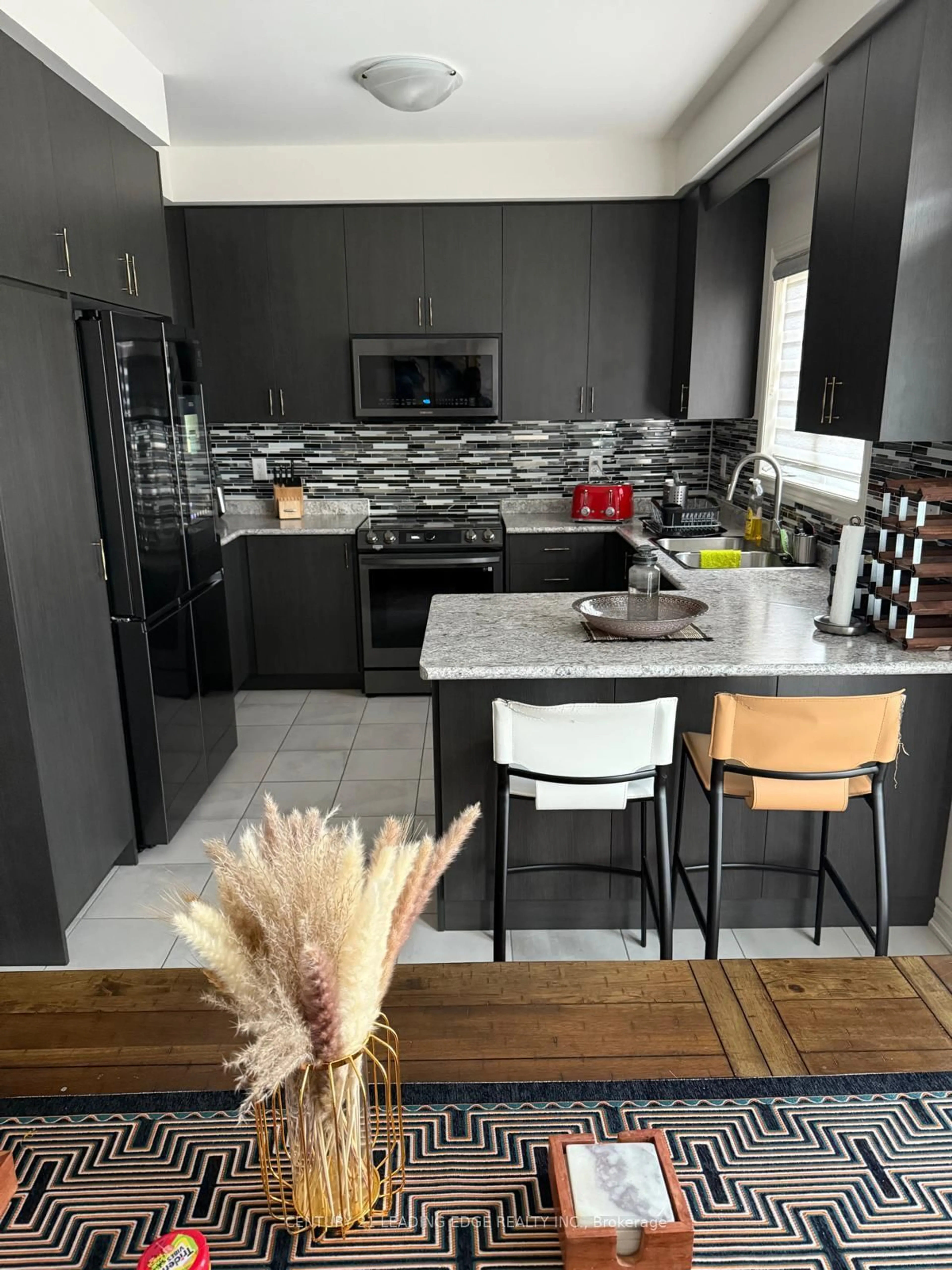 Contemporary kitchen, ceramic/tile floor for 28 Great Falls Blvd, Hamilton Ontario L8B 1X8