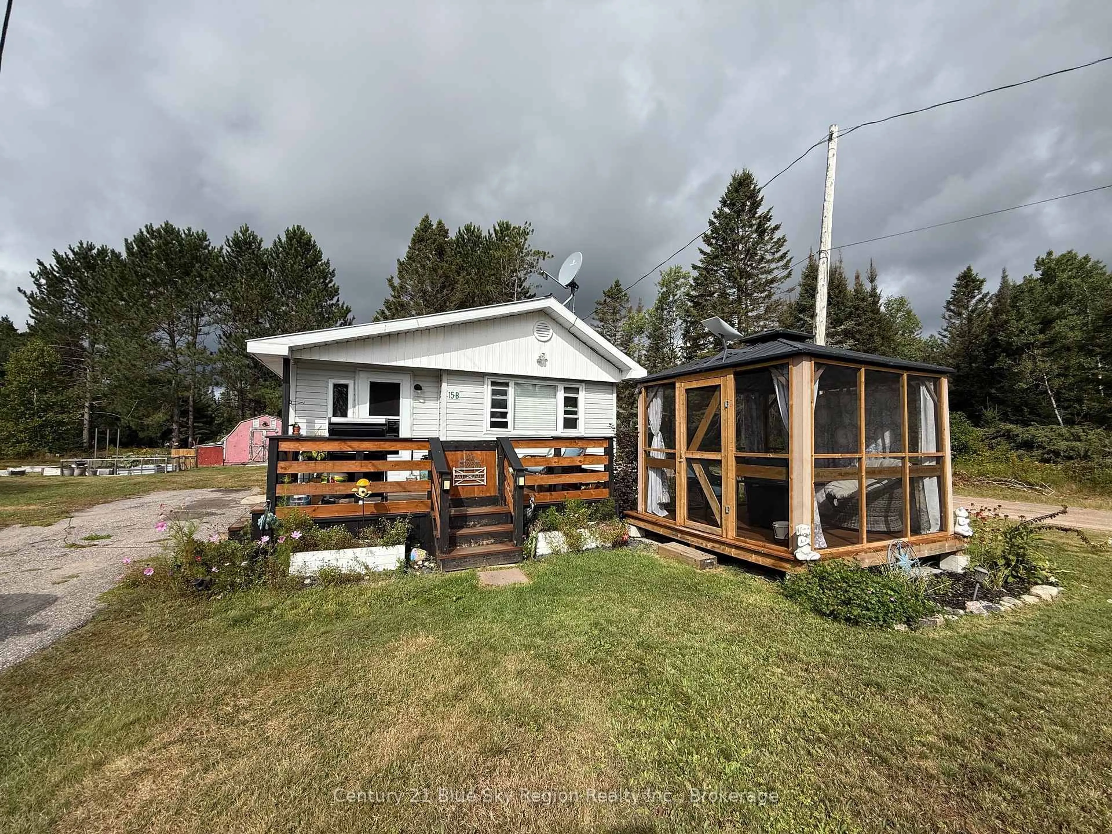 A pic from outside/outdoor area/front of a property/back of a property/a pic from drone, unknown for 15 Church Rd #B, Unorganized Townships Ontario P0H 2A0