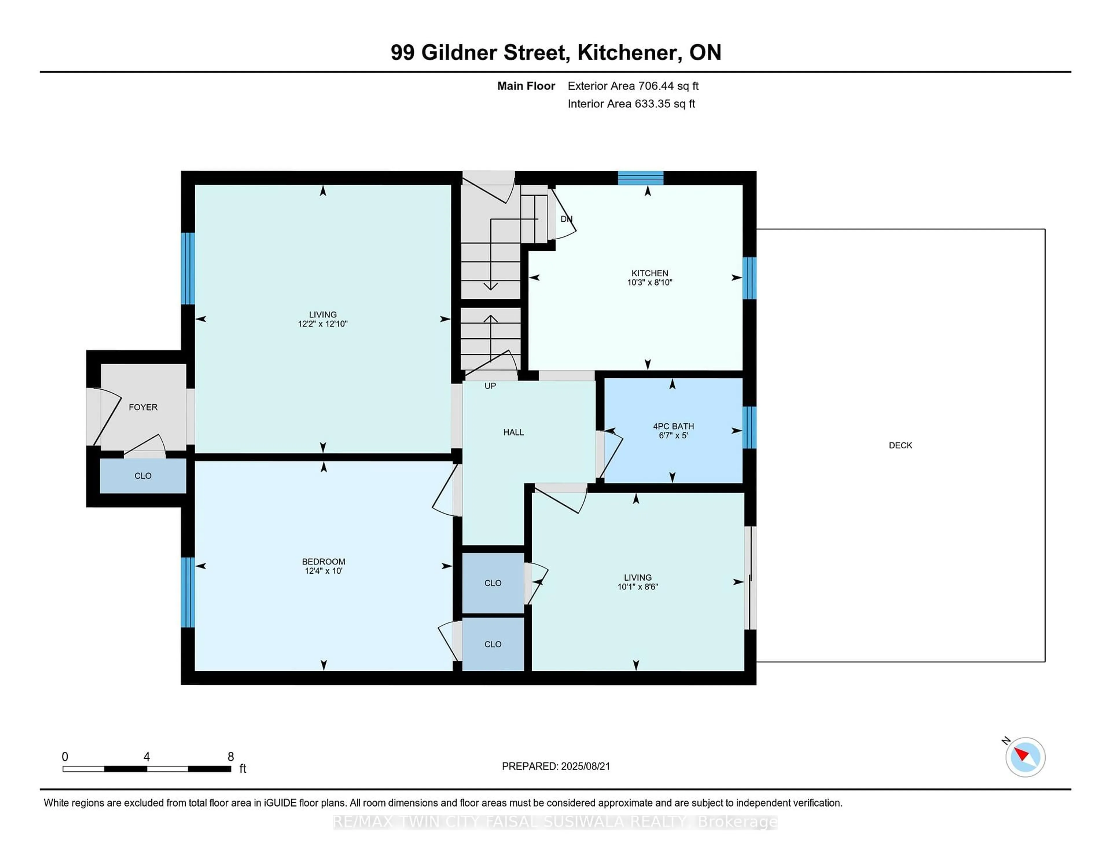 Floor plan for 99 Gildner St, Kitchener Ontario N2G 2H4