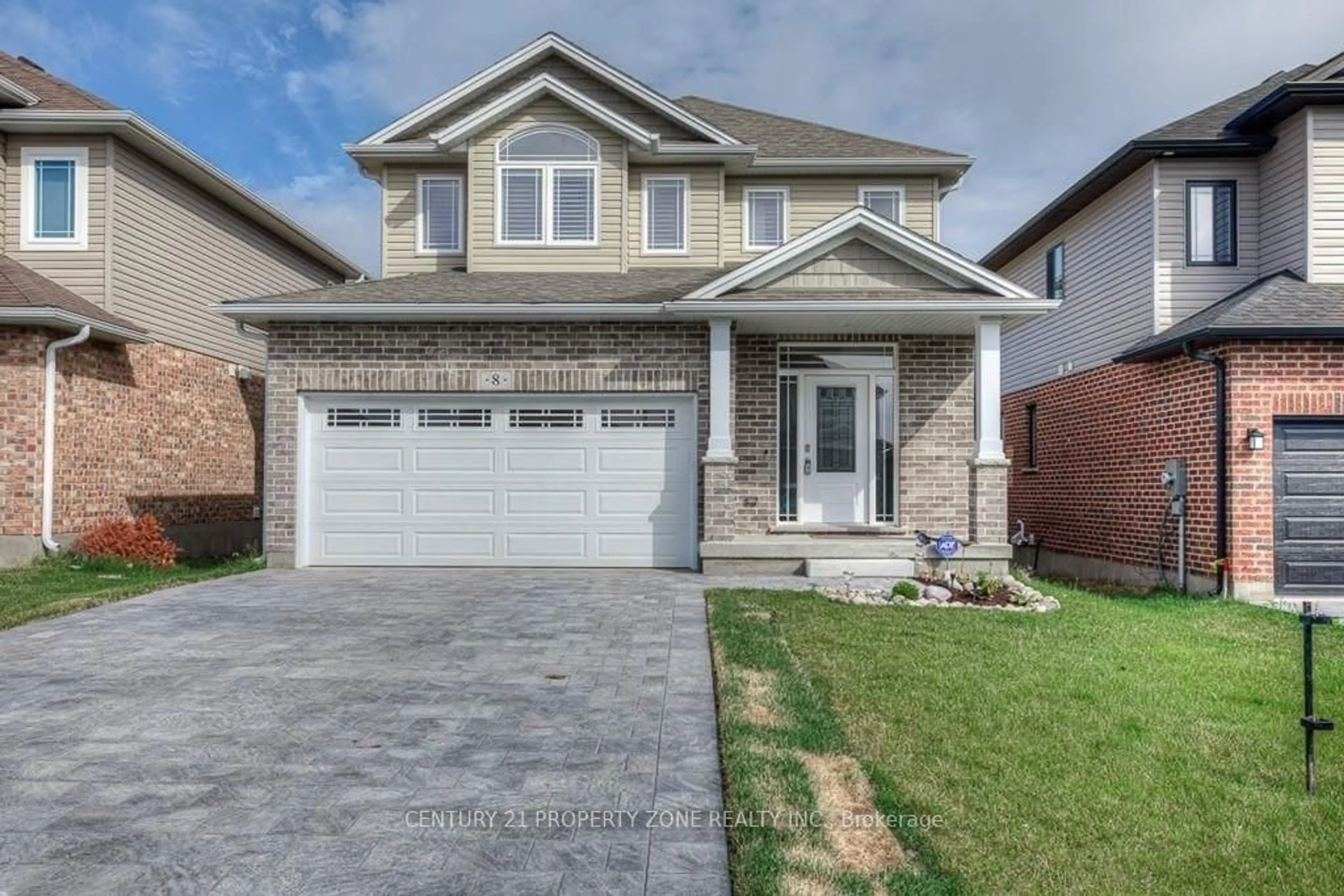 Home with brick exterior material, street for 8 Chamberlain Ave, Ingersoll Ontario N5C 3B3