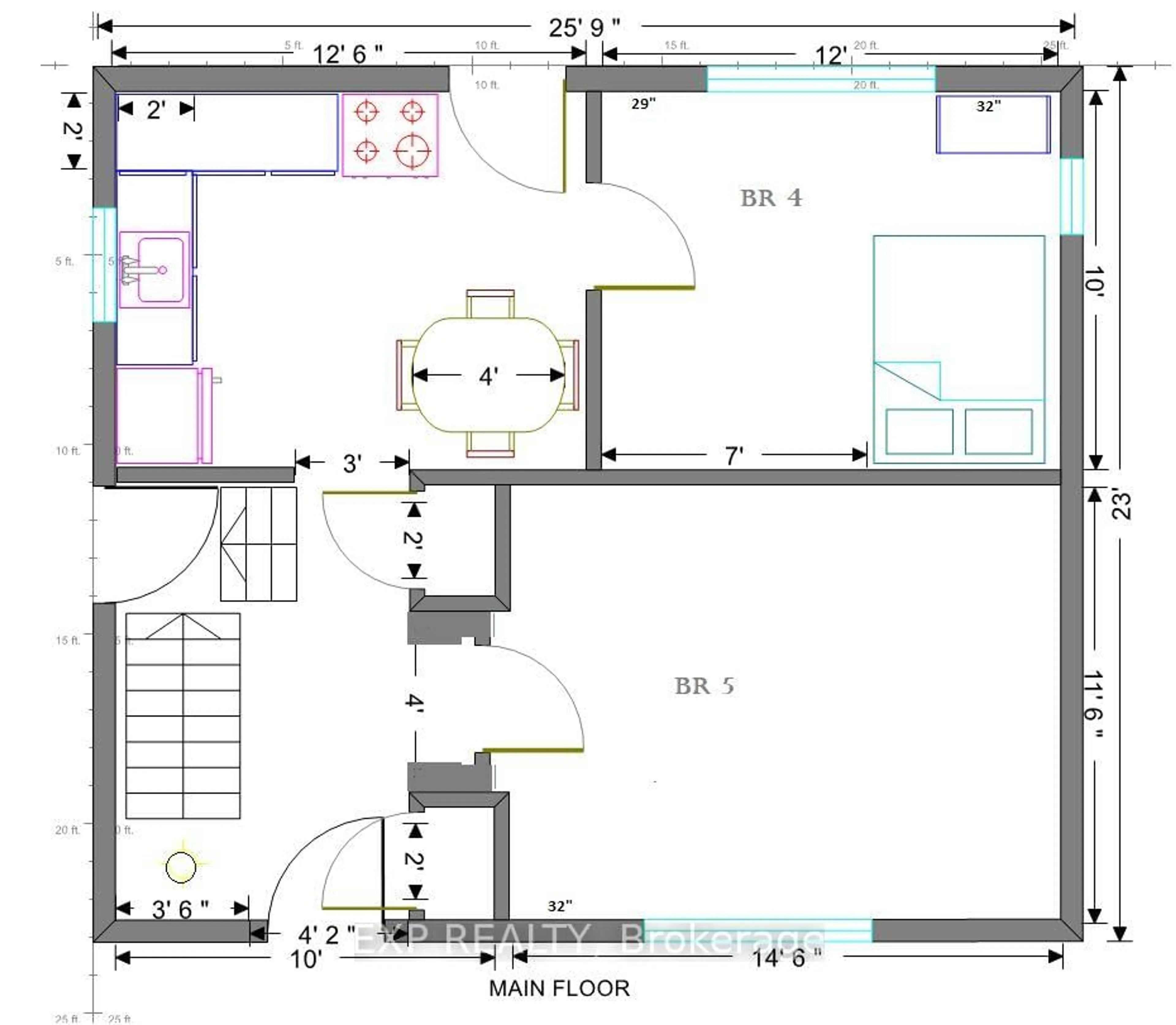 Floor plan for 48 Kingsmount St, Hamilton Ontario L8S 3L3