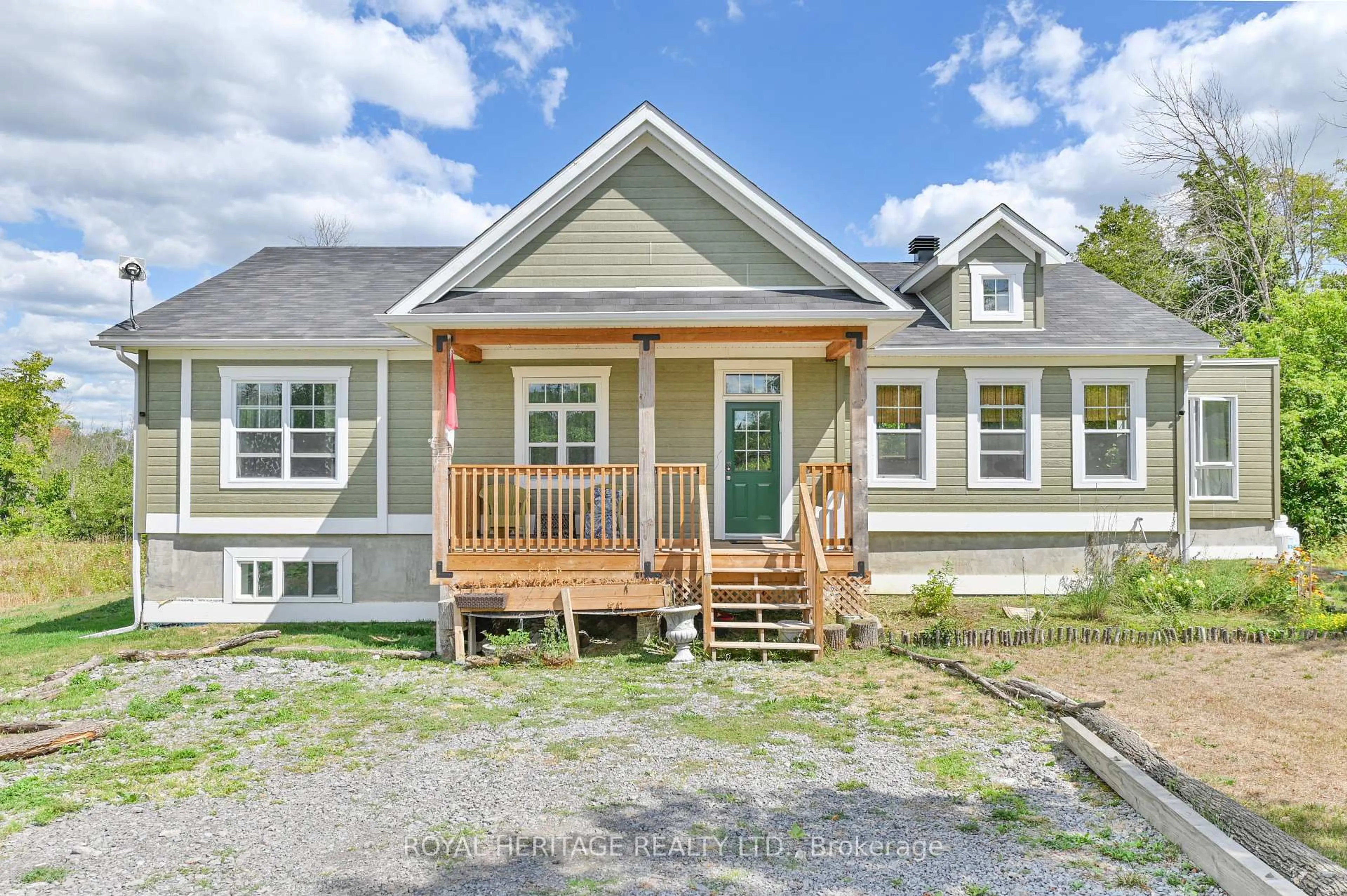 Home with vinyl exterior material, street for 202 Skootamatta Lane, Tweed Ontario K0K 3J0