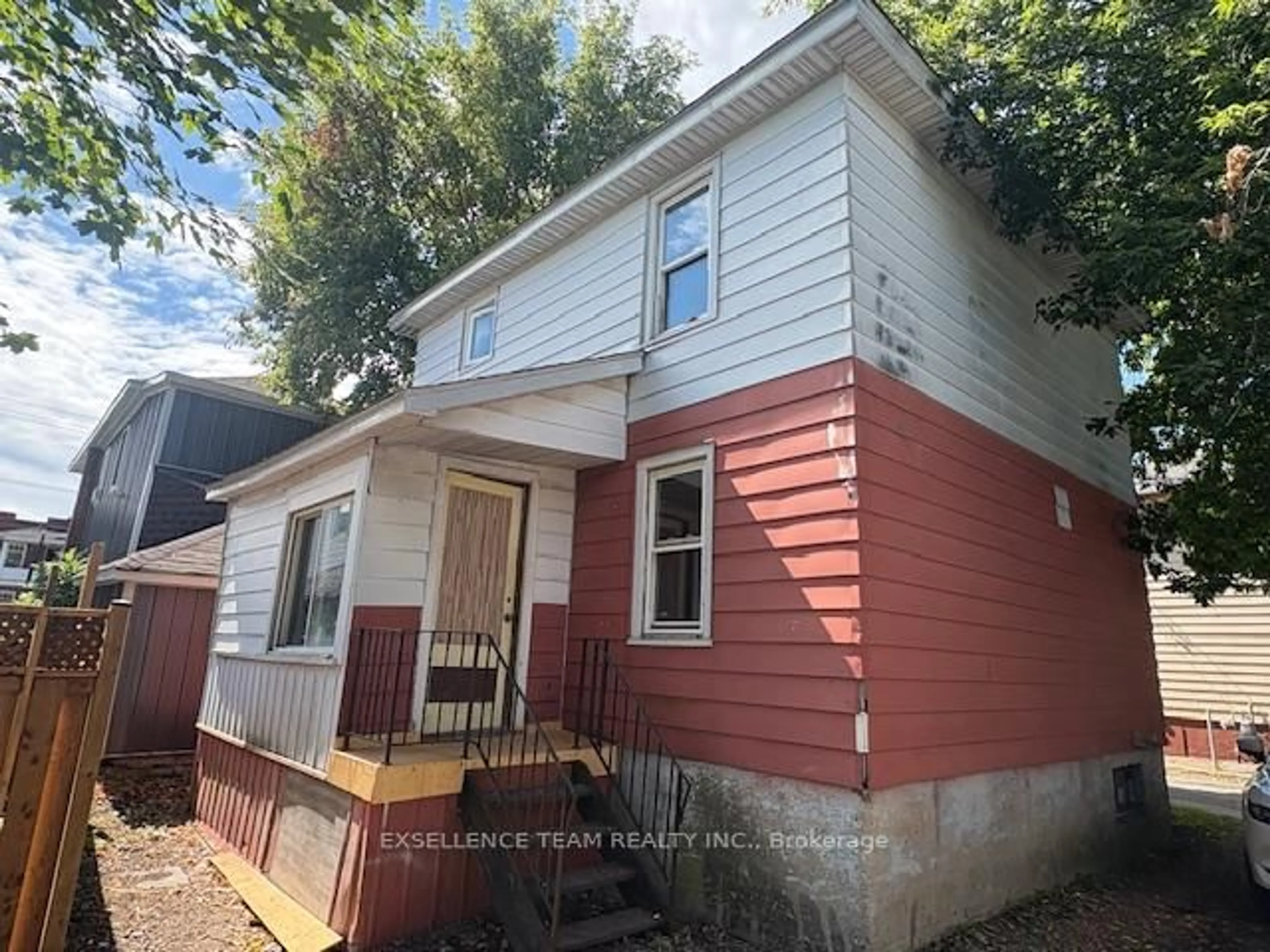 Home with vinyl exterior material, street for 1 Menard Ave, Cornwall Ontario K6H 4K2