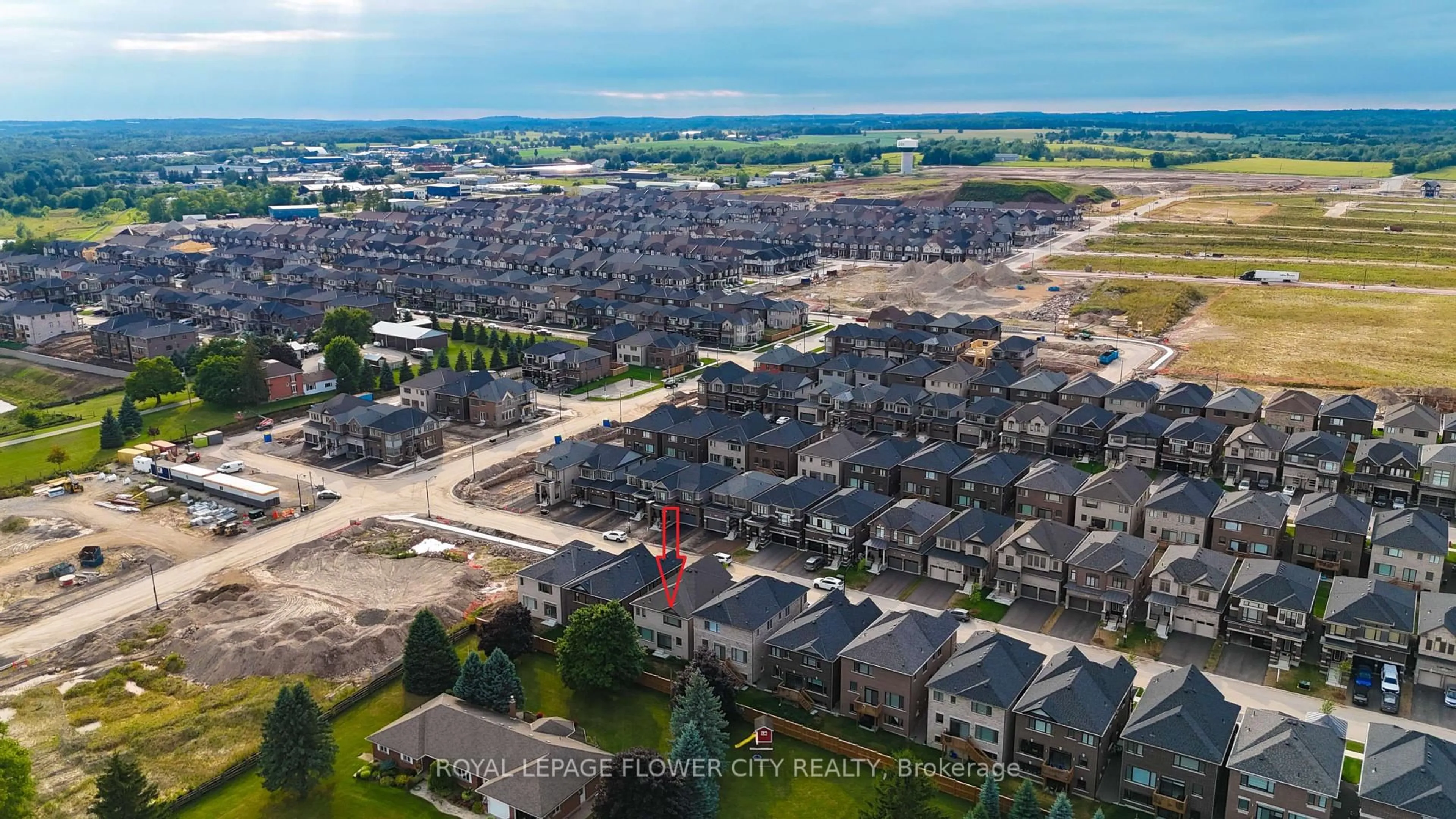 A pic from outside/outdoor area/front of a property/back of a property/a pic from drone, water/lake/river/ocean view for 29 Tyler Ave, Erin Ontario N0B 1T0