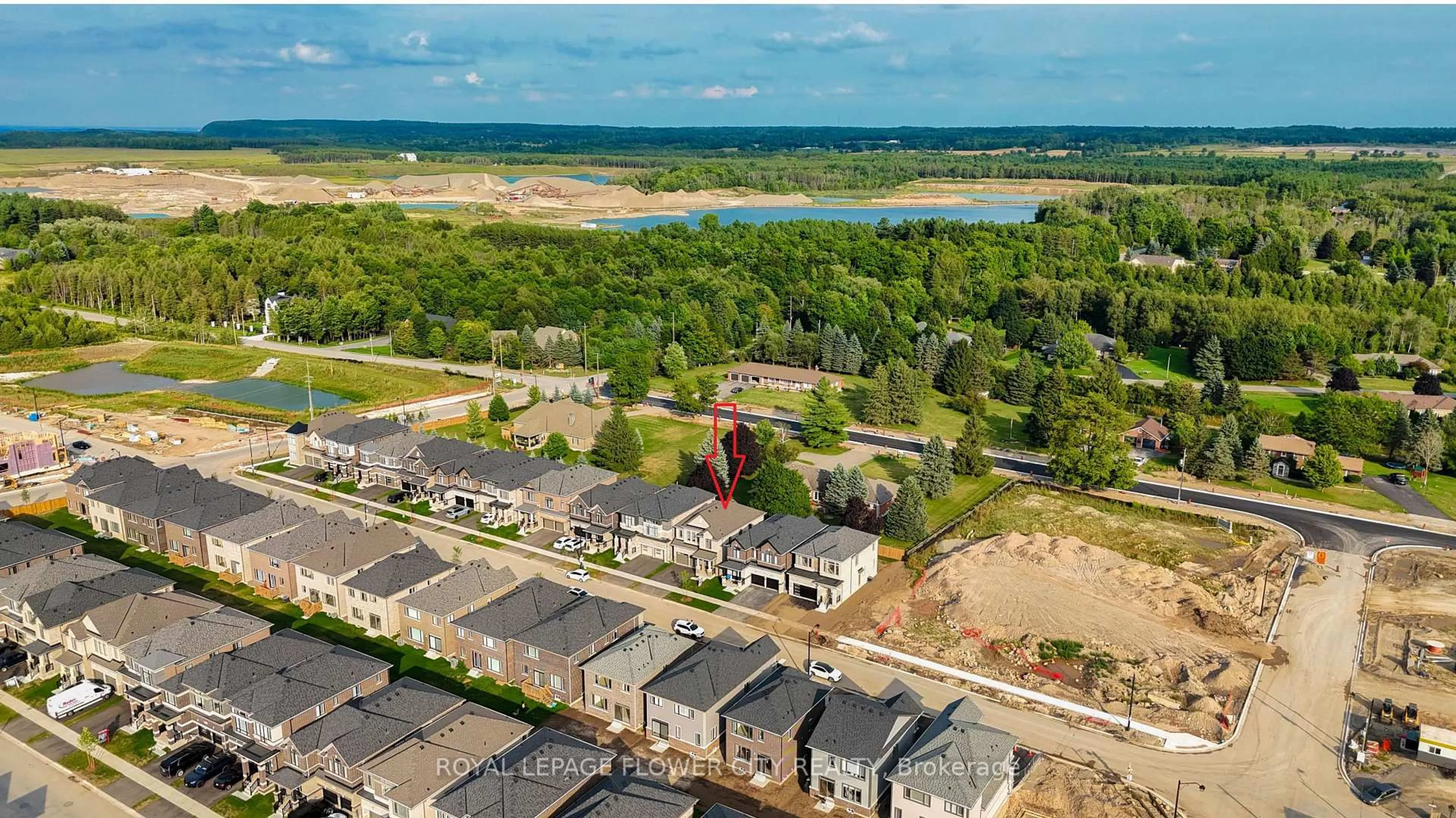 A pic from outside/outdoor area/front of a property/back of a property/a pic from drone, water/lake/river/ocean view for 29 Tyler Ave, Erin Ontario N0B 1T0