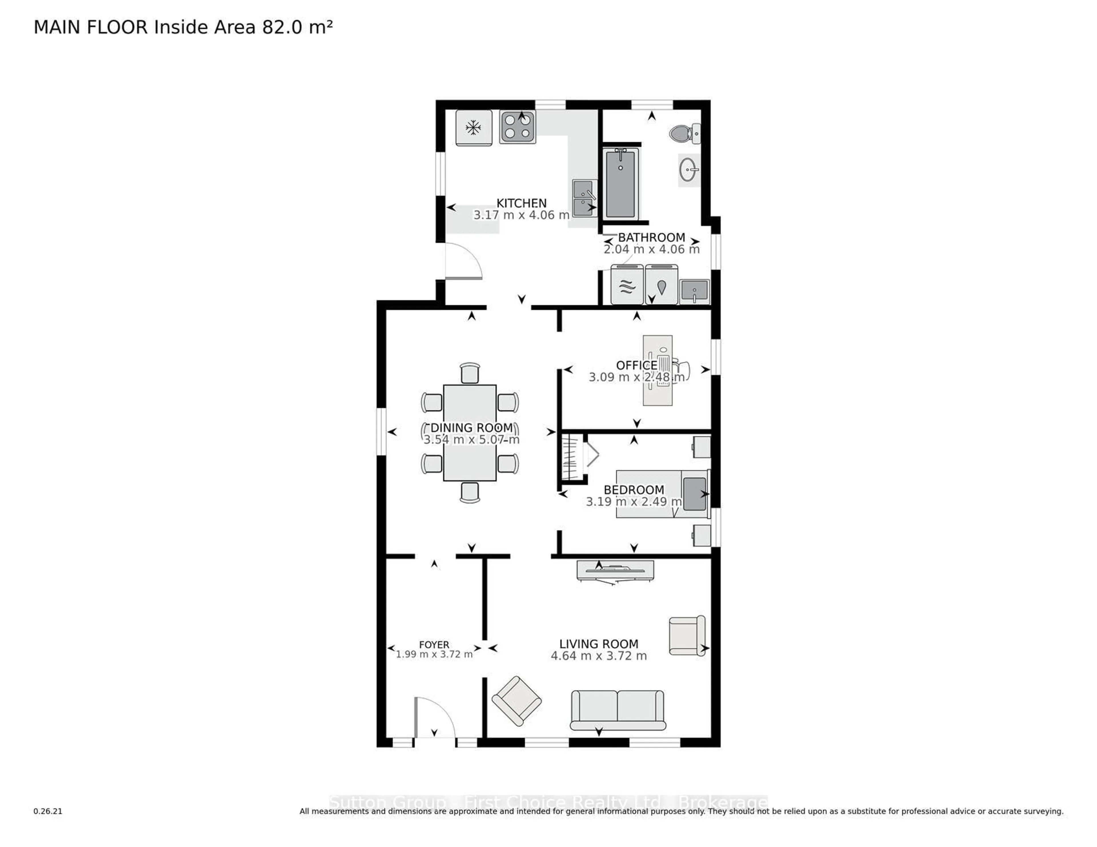Floor plan for 32 Bay St, Stratford Ontario N5A 4K6