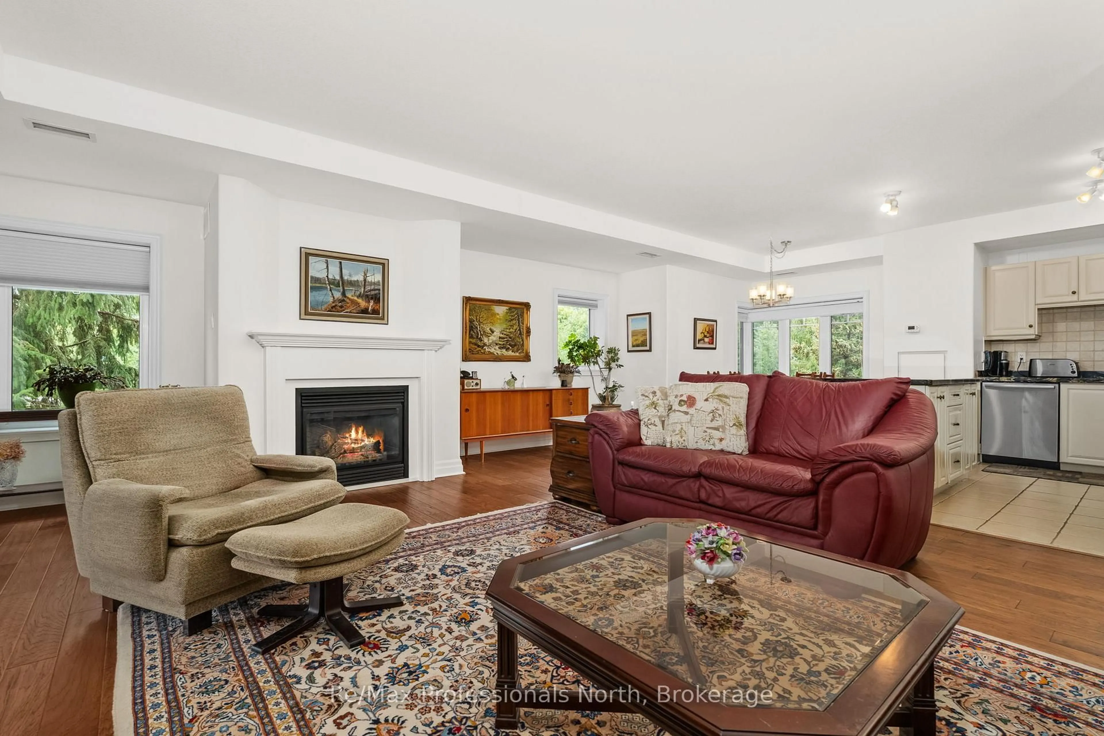 Living room with furniture, unknown for 110 Steamship Bay Rd #207, Gravenhurst Ontario P1P 1Z9