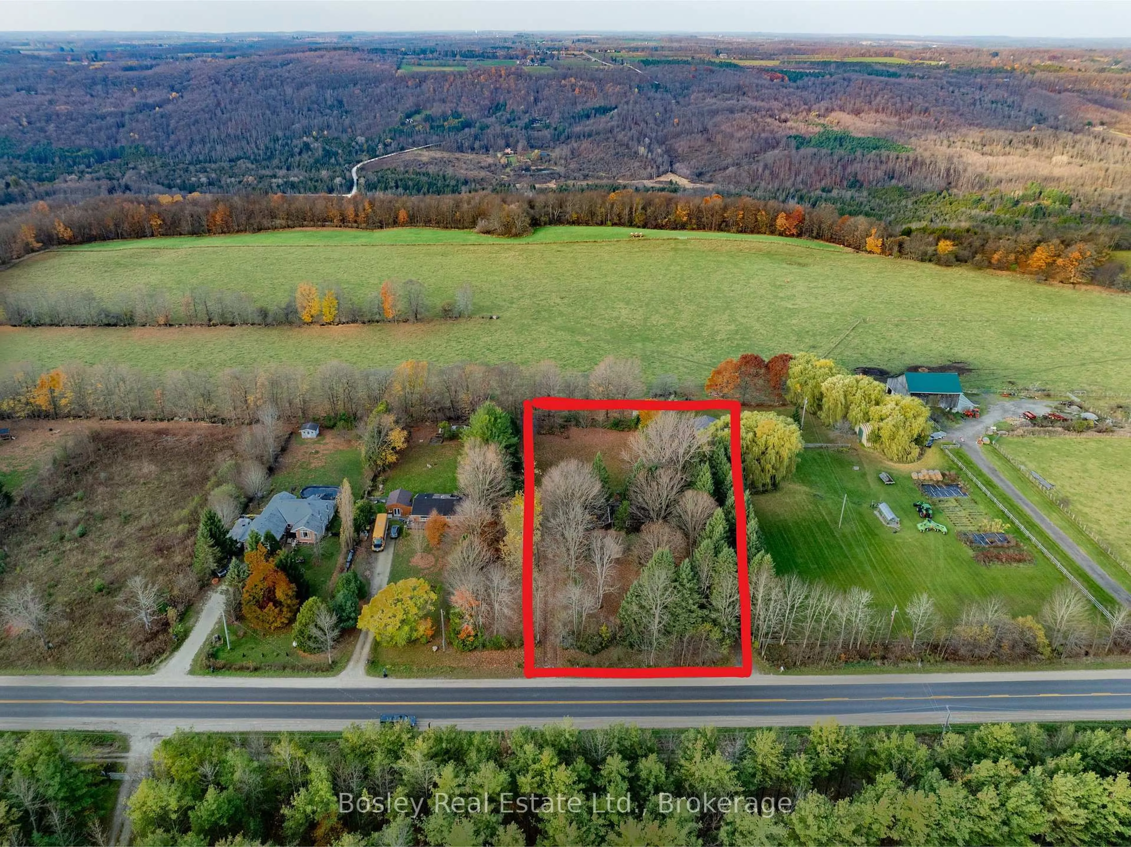 A pic from outside/outdoor area/front of a property/back of a property/a pic from drone, unknown for 194588 Grey Road 13, Grey Highlands Ontario N0C 1E0