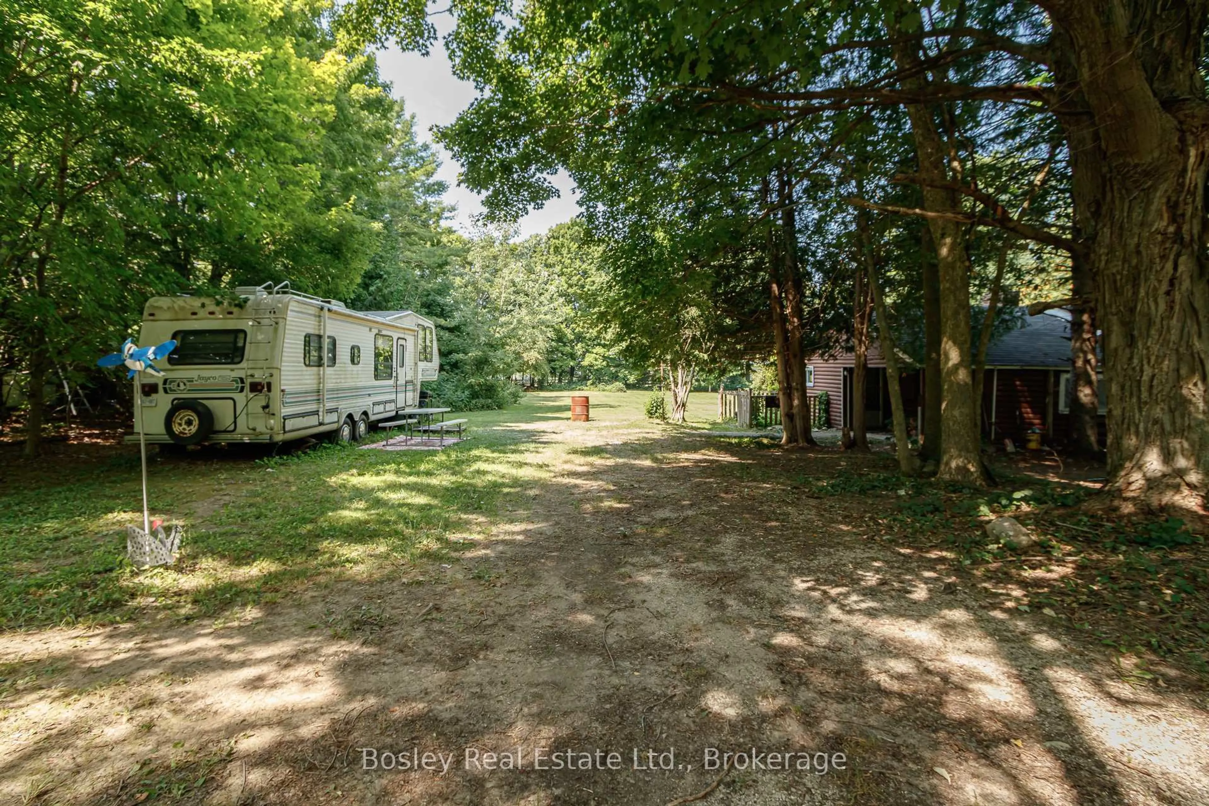 A pic from outside/outdoor area/front of a property/back of a property/a pic from drone, forest/trees view for 194588 Grey Road 13, Grey Highlands Ontario N0C 1E0