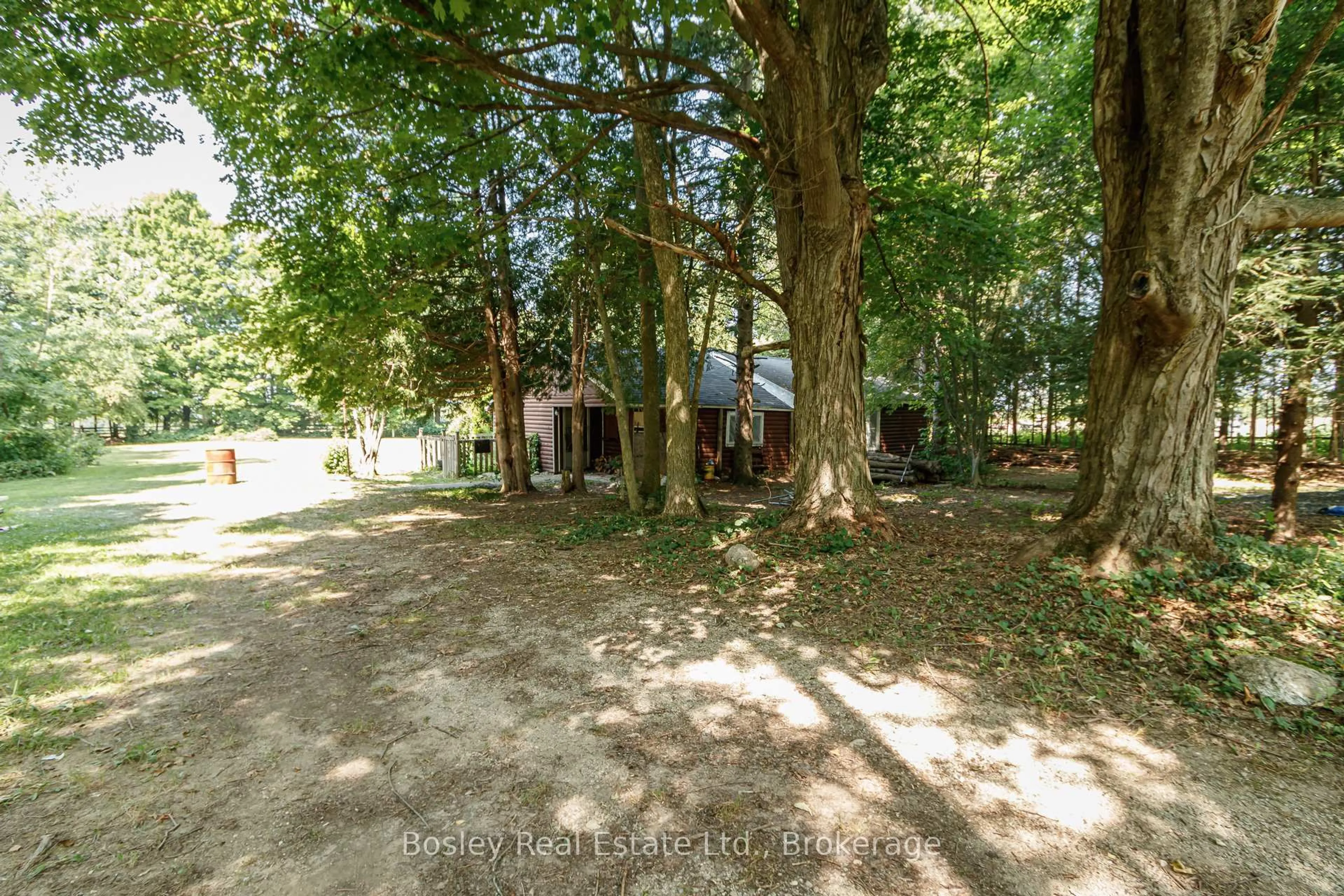 A pic from outside/outdoor area/front of a property/back of a property/a pic from drone, forest/trees view for 194588 Grey Road 13, Grey Highlands Ontario N0C 1E0