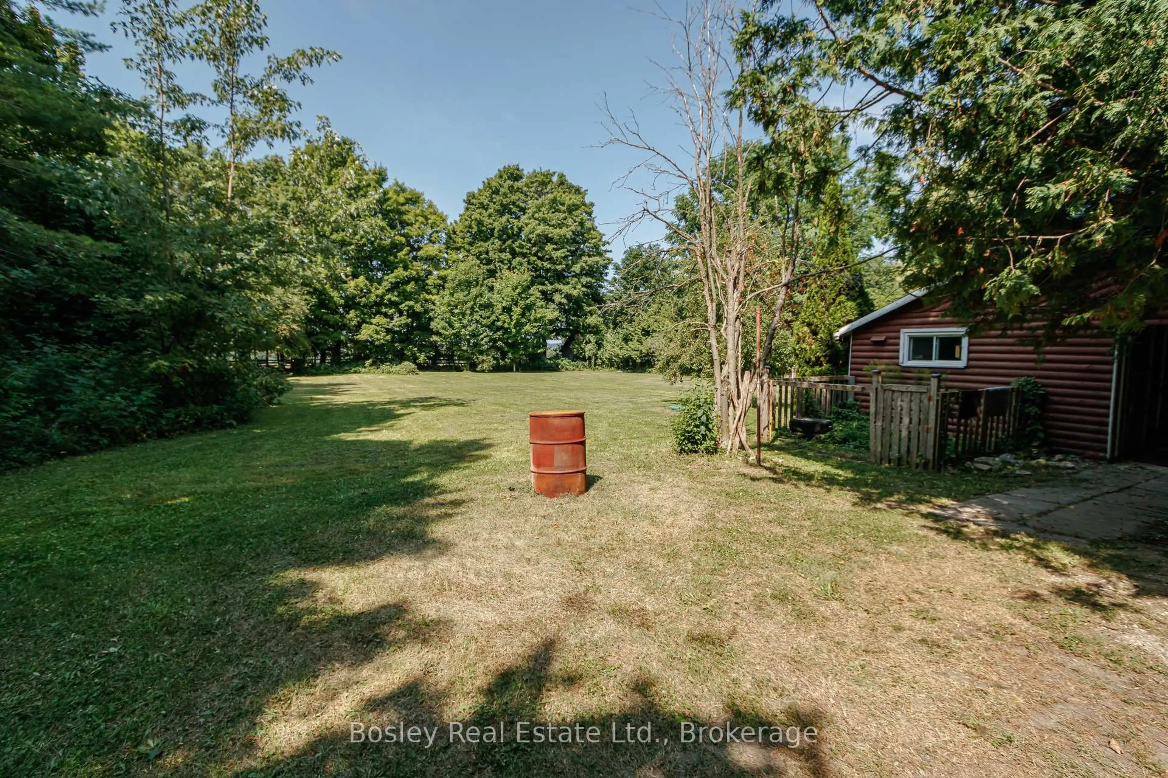 A pic from outside/outdoor area/front of a property/back of a property/a pic from drone, forest/trees view for 194588 Grey Road 13, Grey Highlands Ontario N0C 1E0
