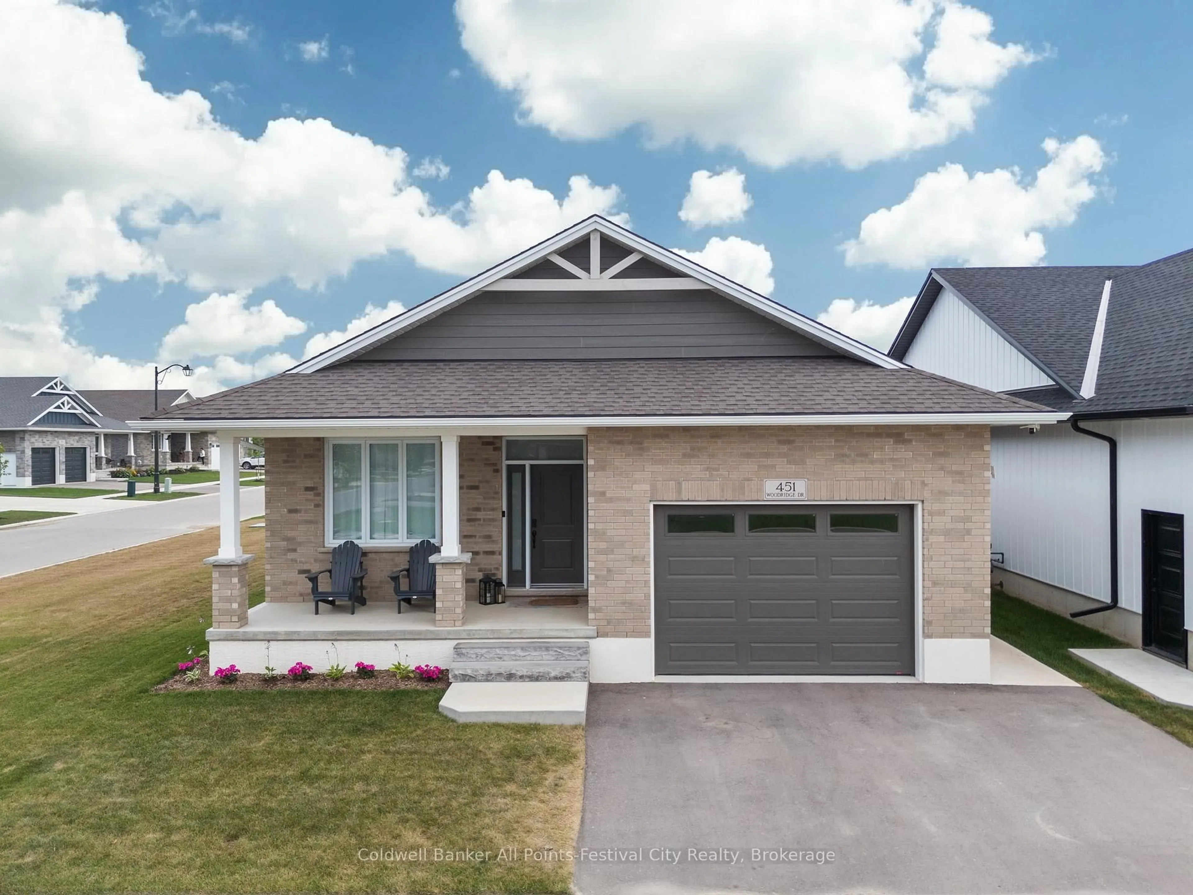 Home with brick exterior material, street for 451 Woodridge Dr, Goderich Ontario N7A 0C7