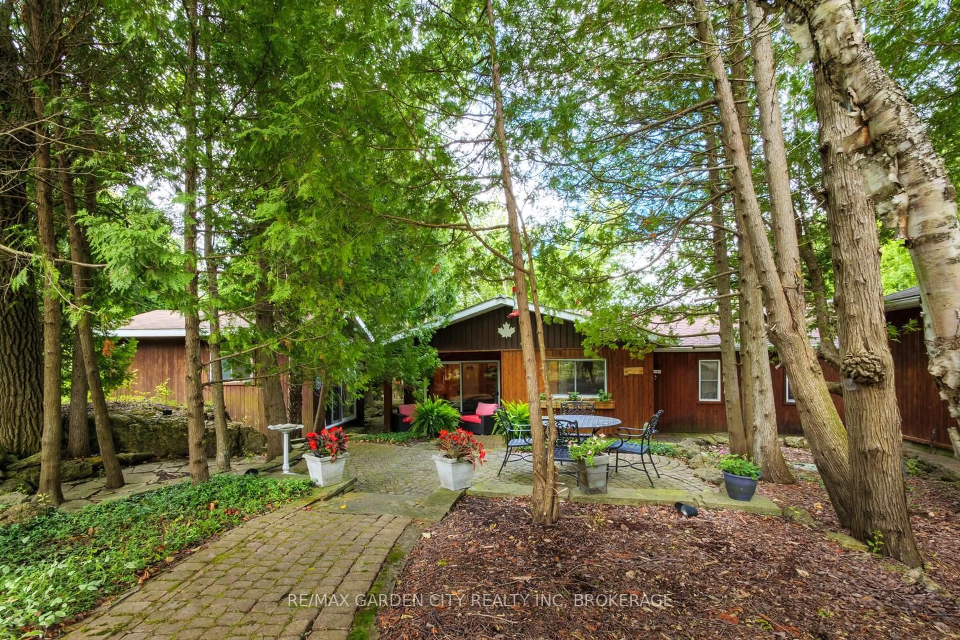 Patio, forest/trees view for 165 Simpson Ave, Northern Bruce Peninsula Ontario N0H 2R0