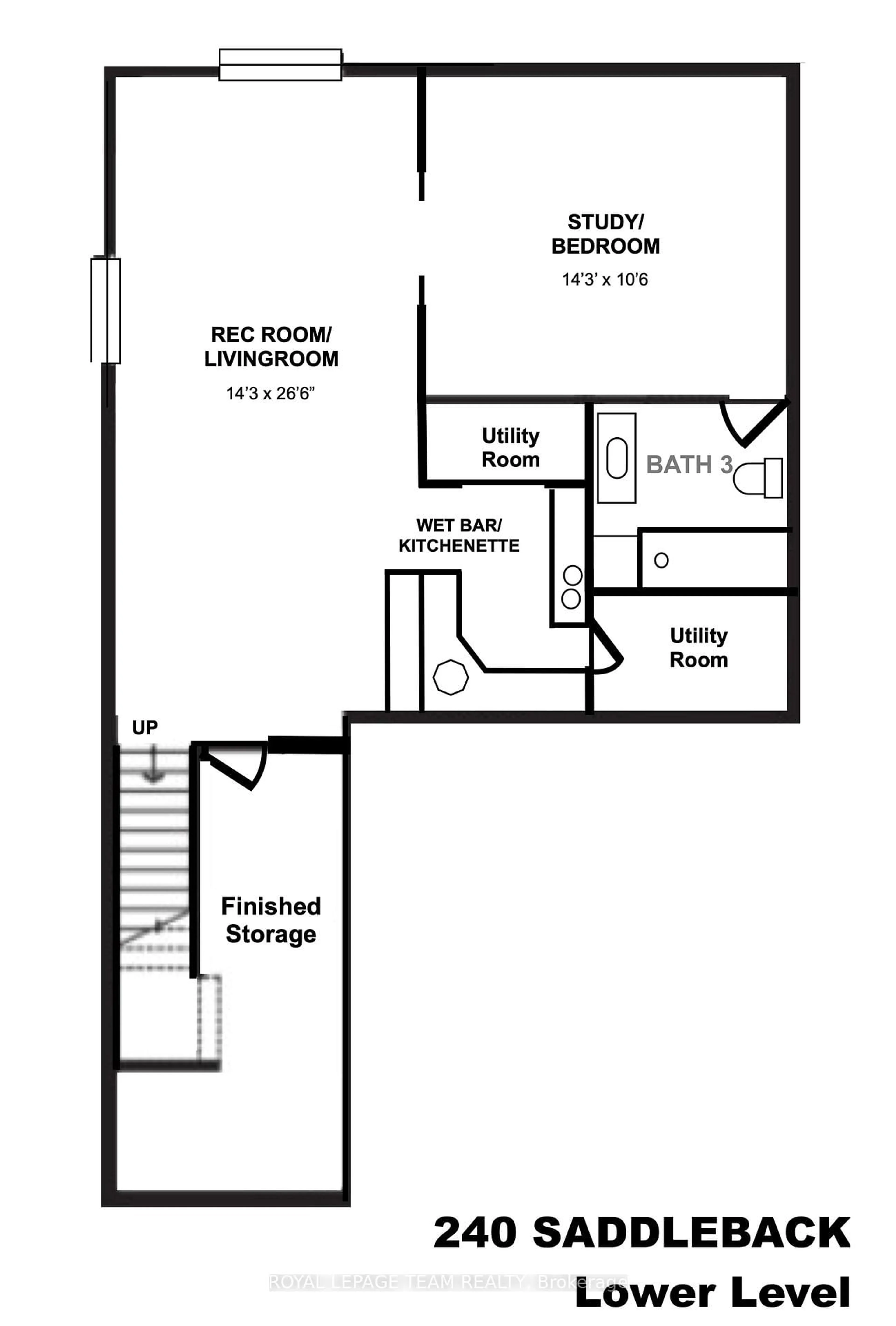 Floor plan for 240 SADDLEBACK Cres, Ottawa Ontario K2T 0K8