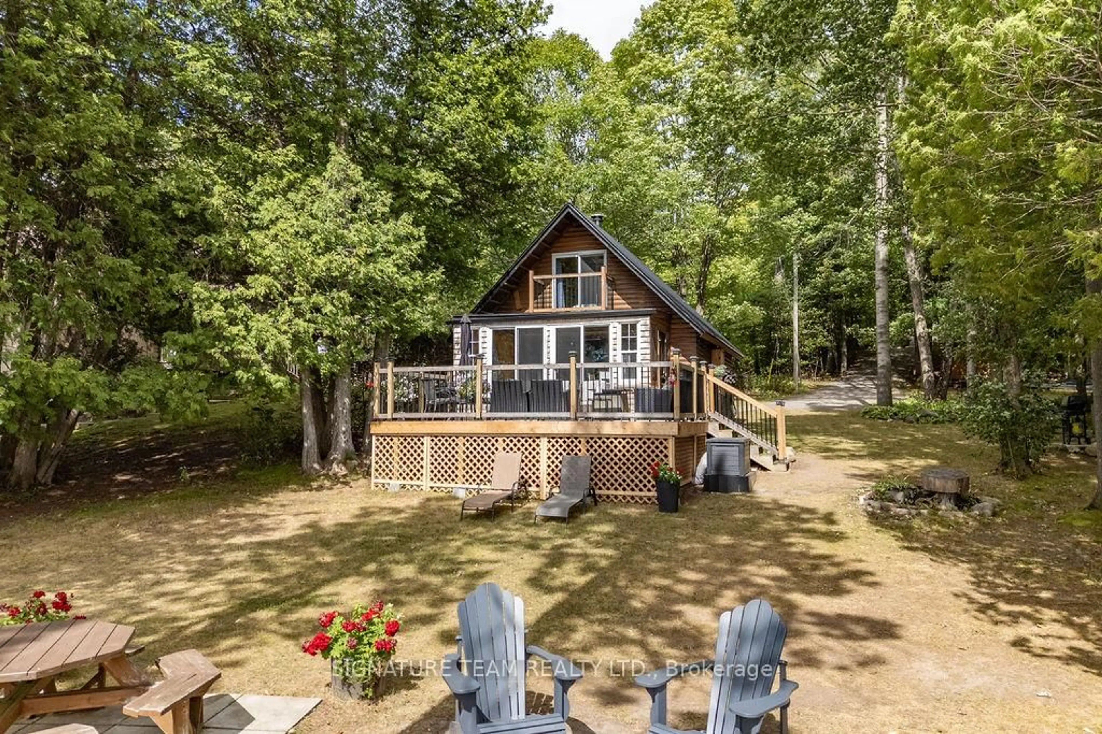 A pic from outside/outdoor area/front of a property/back of a property/a pic from drone, water/lake/river/ocean view for 51 Maple Grove Lane, Eganville Ontario K0J 1T0