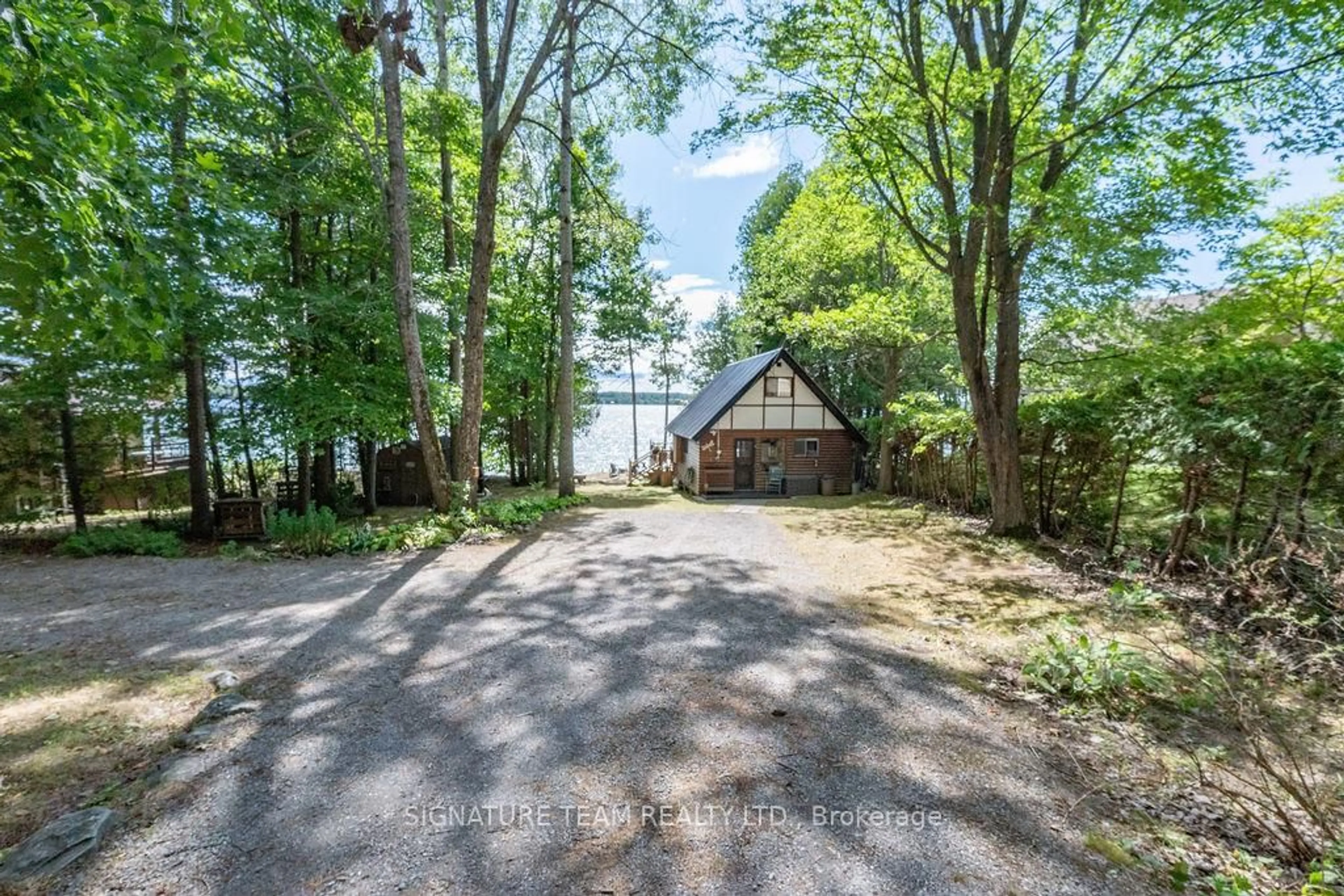 A pic from outside/outdoor area/front of a property/back of a property/a pic from drone, water/lake/river/ocean view for 51 Maple Grove Lane, Eganville Ontario K0J 1T0