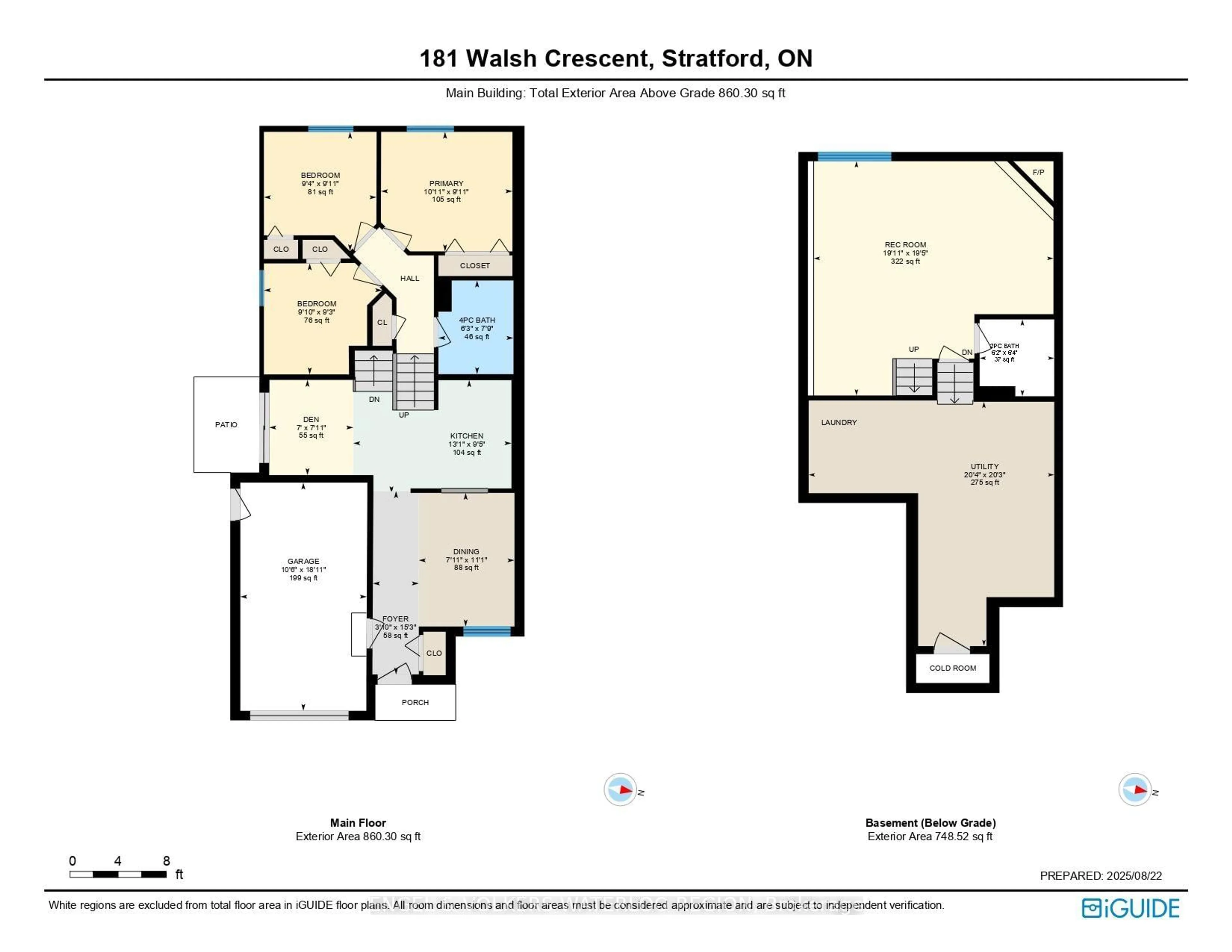 Floor plan for 181 Walsh Cres, Stratford Ontario N5A 7X7
