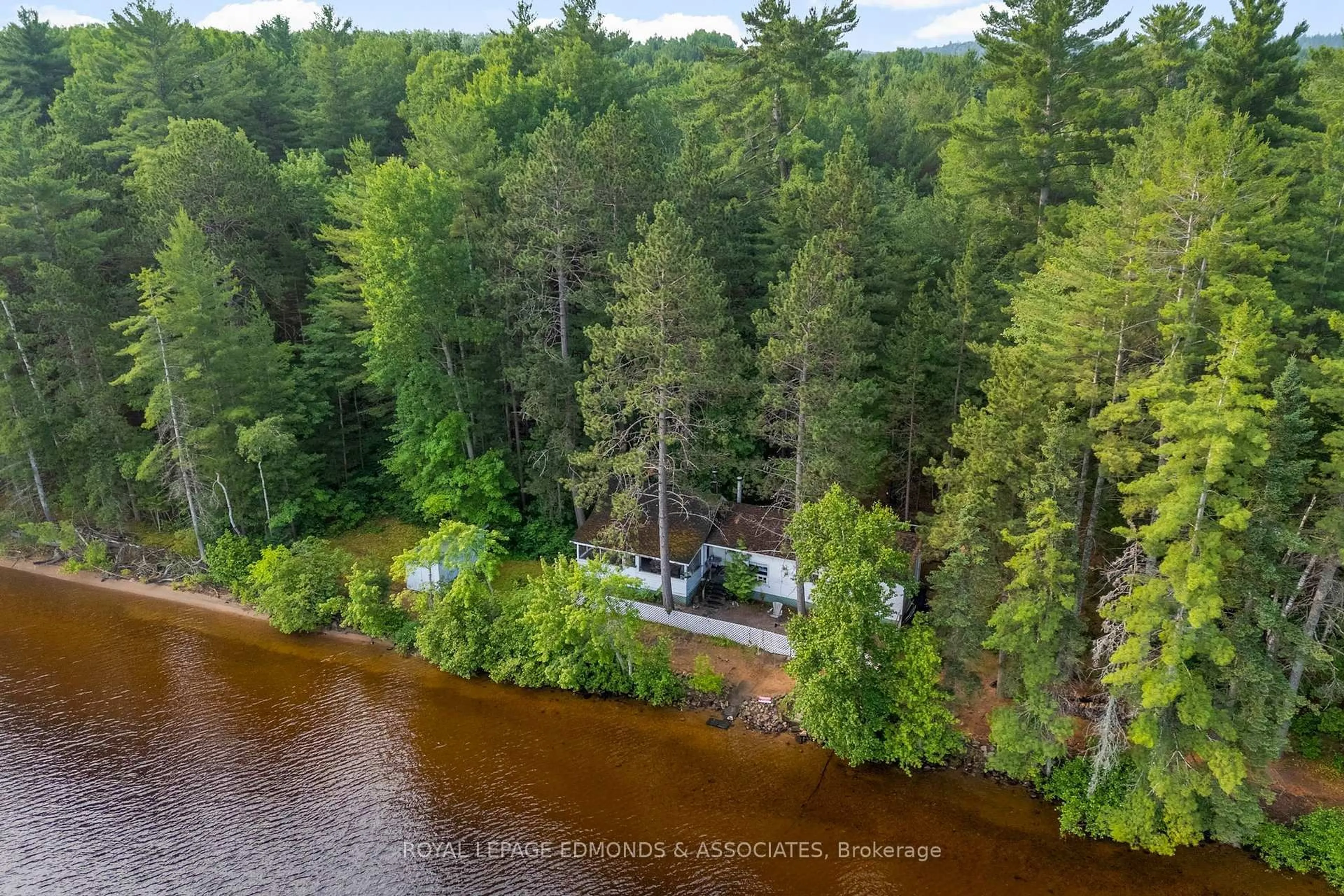 A pic from outside/outdoor area/front of a property/back of a property/a pic from drone, water/lake/river/ocean view for 769 Rock Point Lane, Killaloe Ontario K0J 2A0