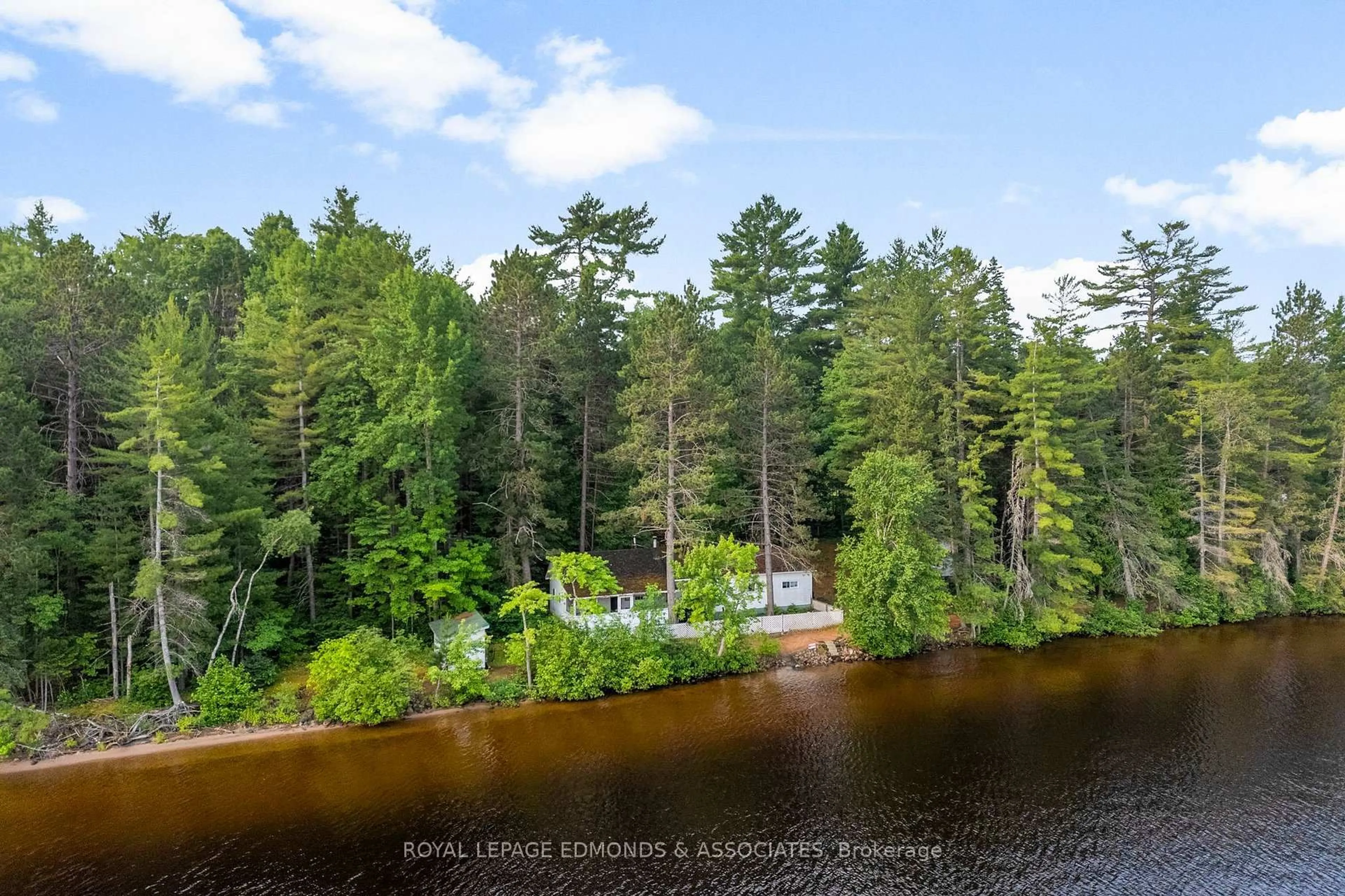 A pic from outside/outdoor area/front of a property/back of a property/a pic from drone, water/lake/river/ocean view for 769 Rock Point Lane, Killaloe Ontario K0J 2A0