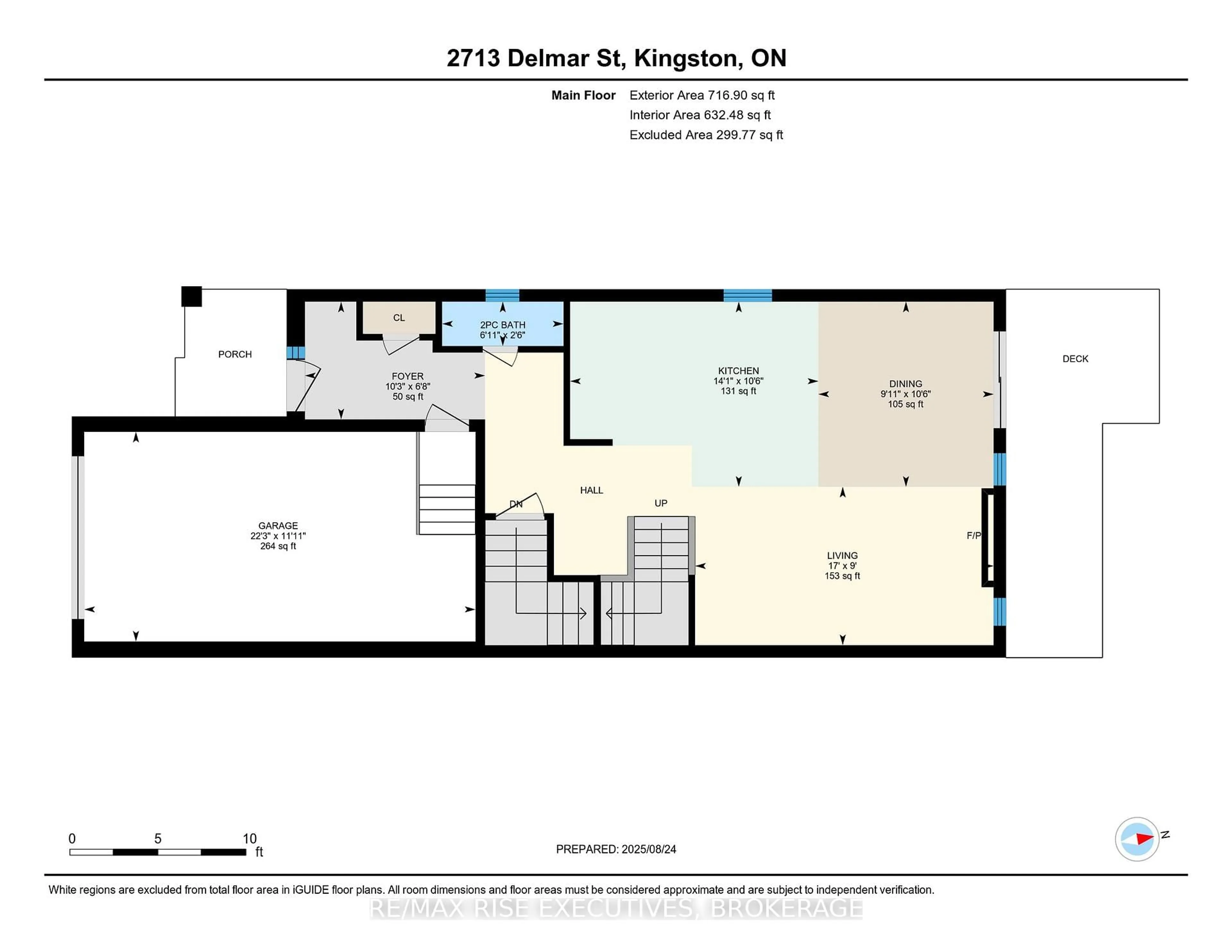 Floor plan for 2713 Delmar St, Kingston Ontario K7P 0J1