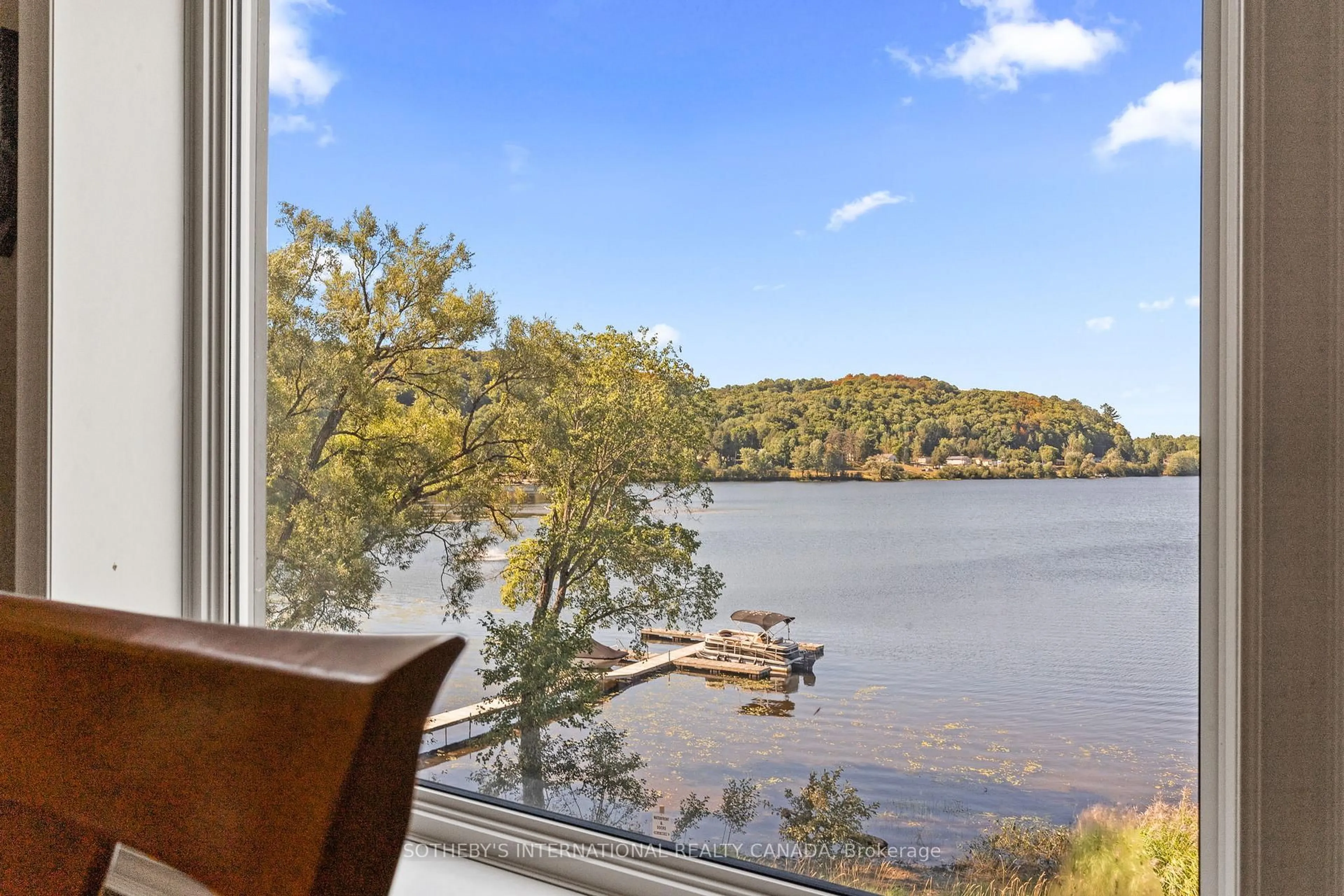 Patio, water/lake/river/ocean view for 1 Park St #106, Dysart et al Ontario K0M 1S0