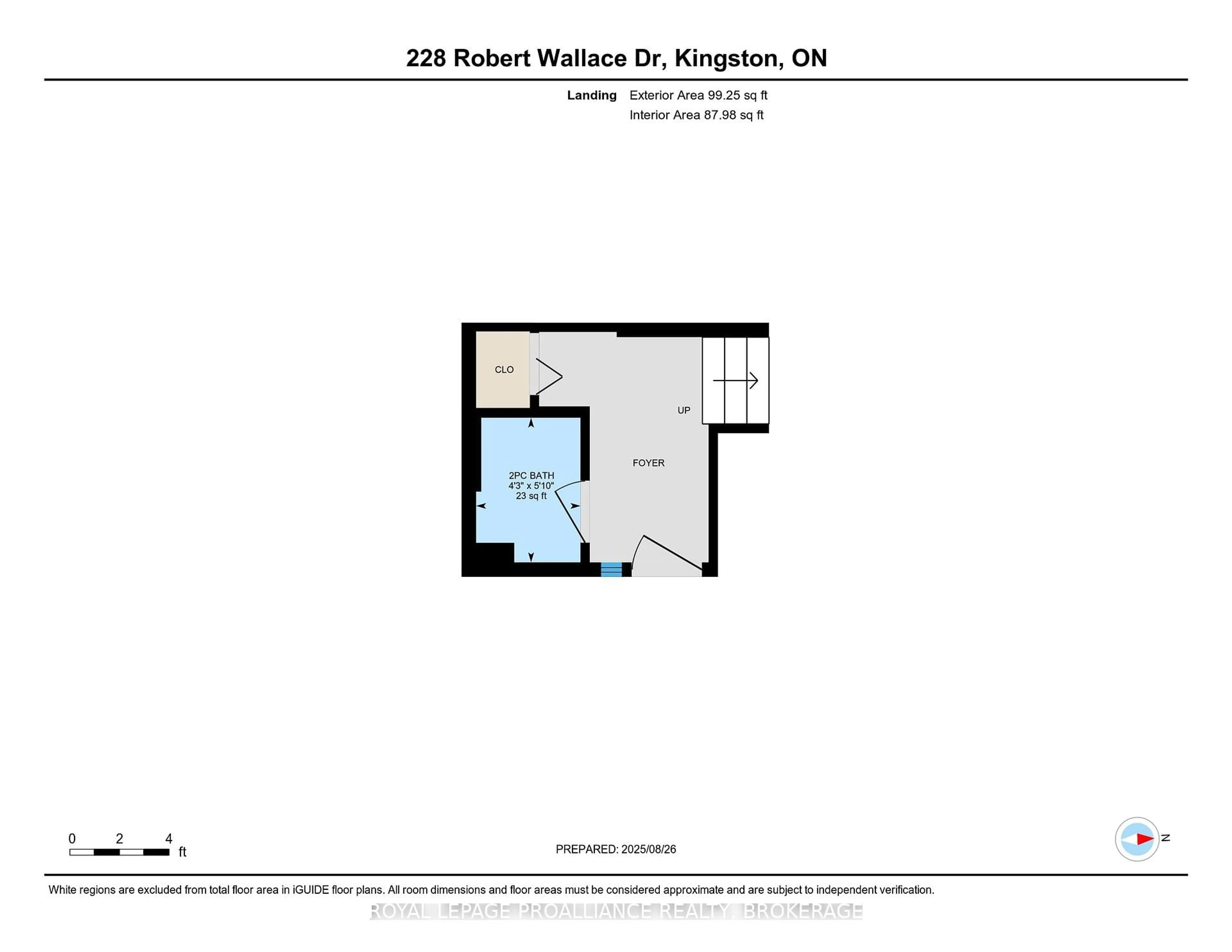 Floor plan for 228 Robert Wallace Dr, Kingston Ontario K7M 6C3