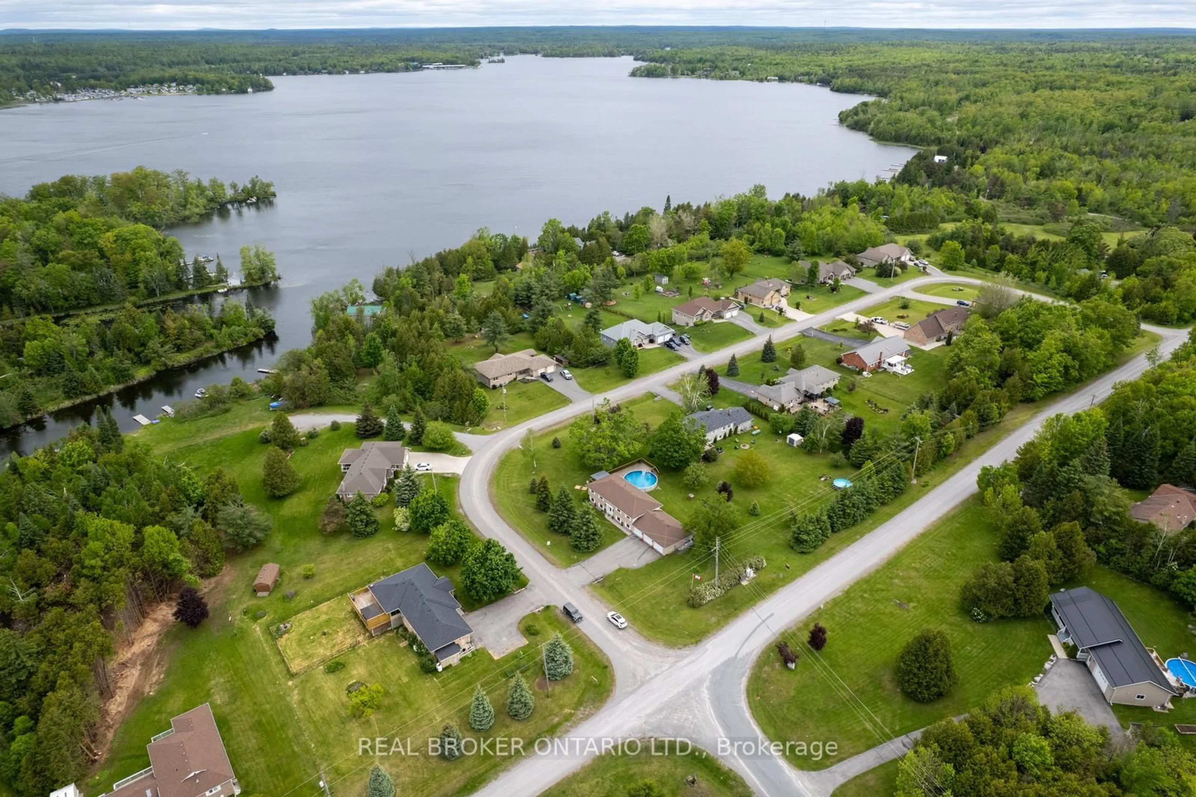 A pic from outside/outdoor area/front of a property/back of a property/a pic from drone, water/lake/river/ocean view for 1743 Barton Dr, Selwyn Ontario K0L 2H0