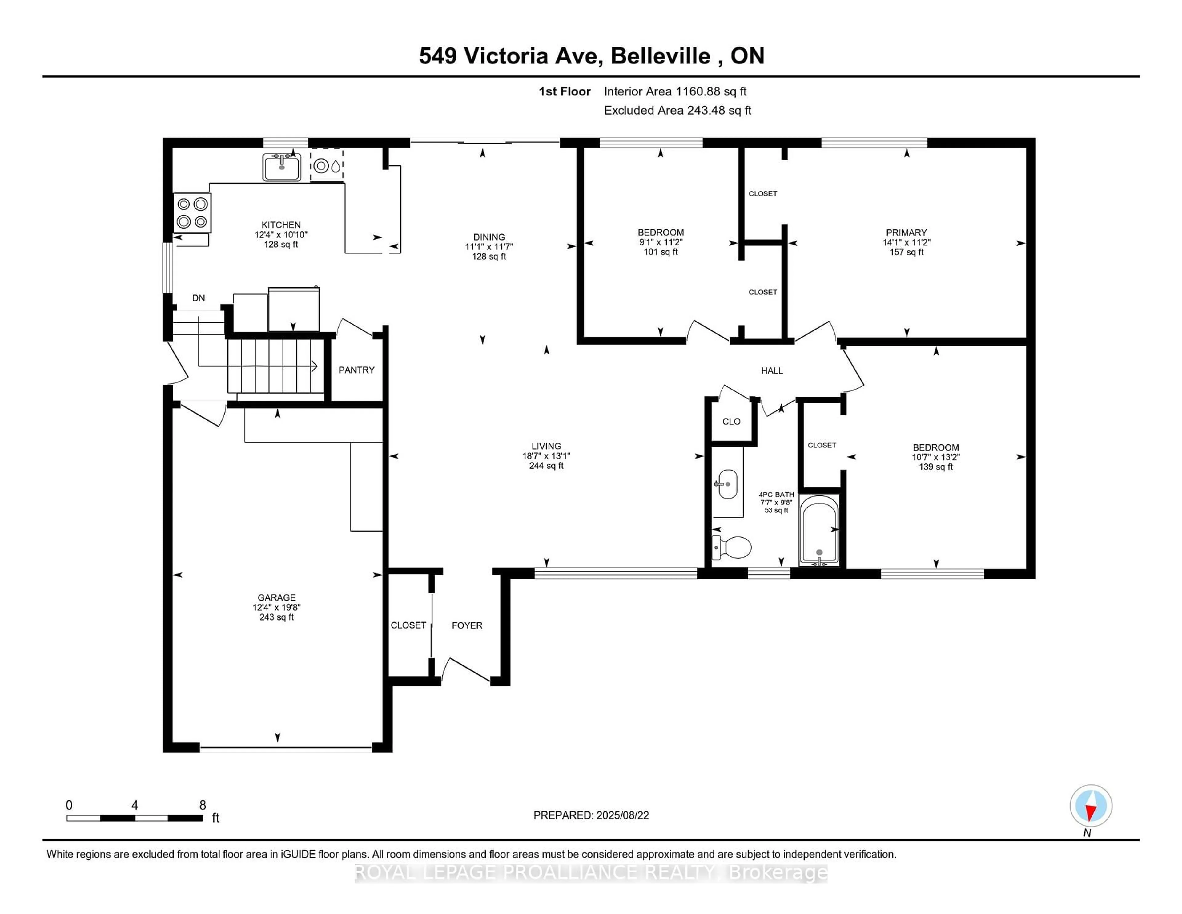 Floor plan for 549 Victoria Ave, Belleville Ontario K8N 2G6