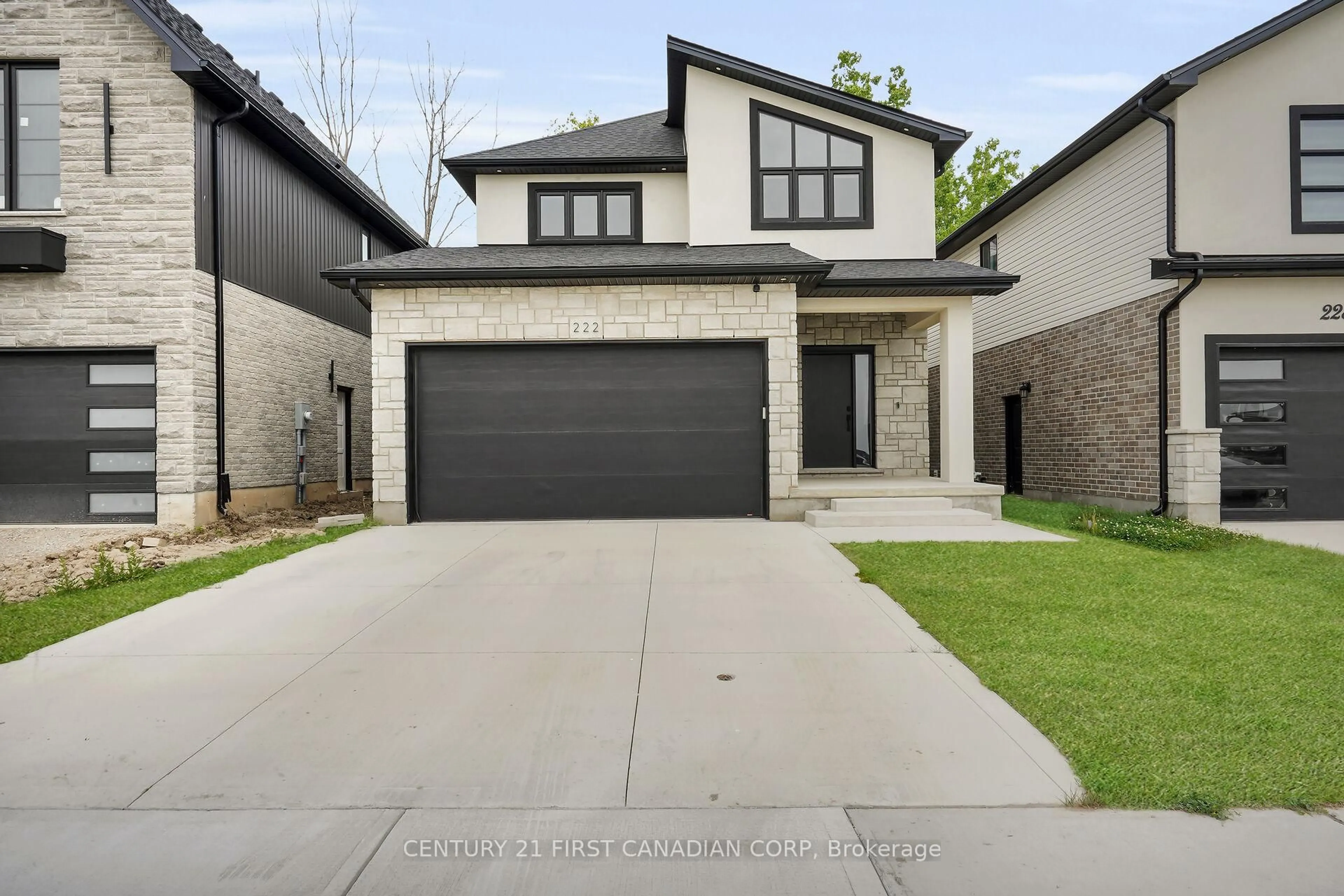 Home with brick exterior material, street for 222 Knott Dr, London South Ontario N6L 0G6