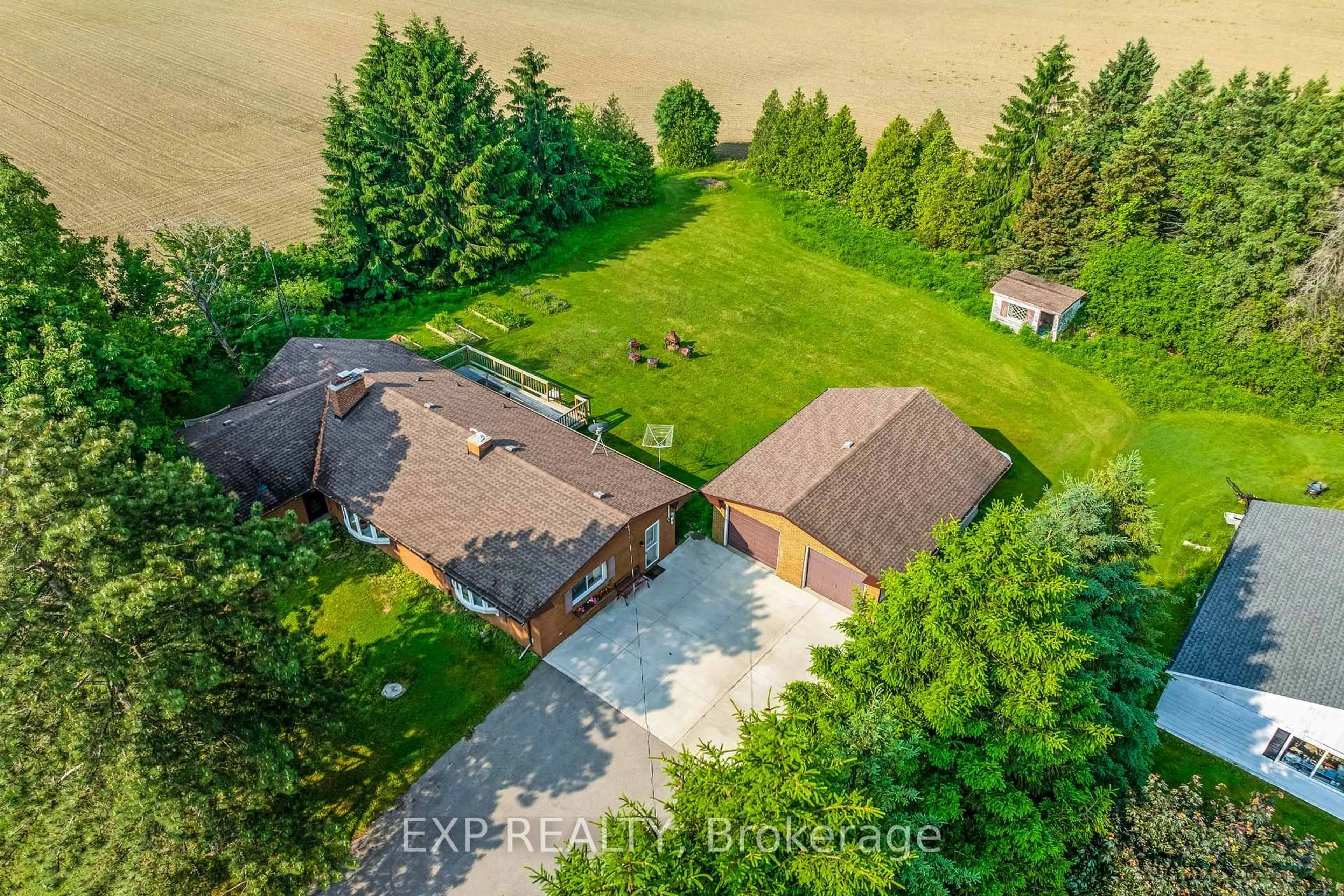 A pic from outside/outdoor area/front of a property/back of a property/a pic from drone, water/lake/river/ocean view for 858 Trinity, Hamilton Ontario L0R 1R0