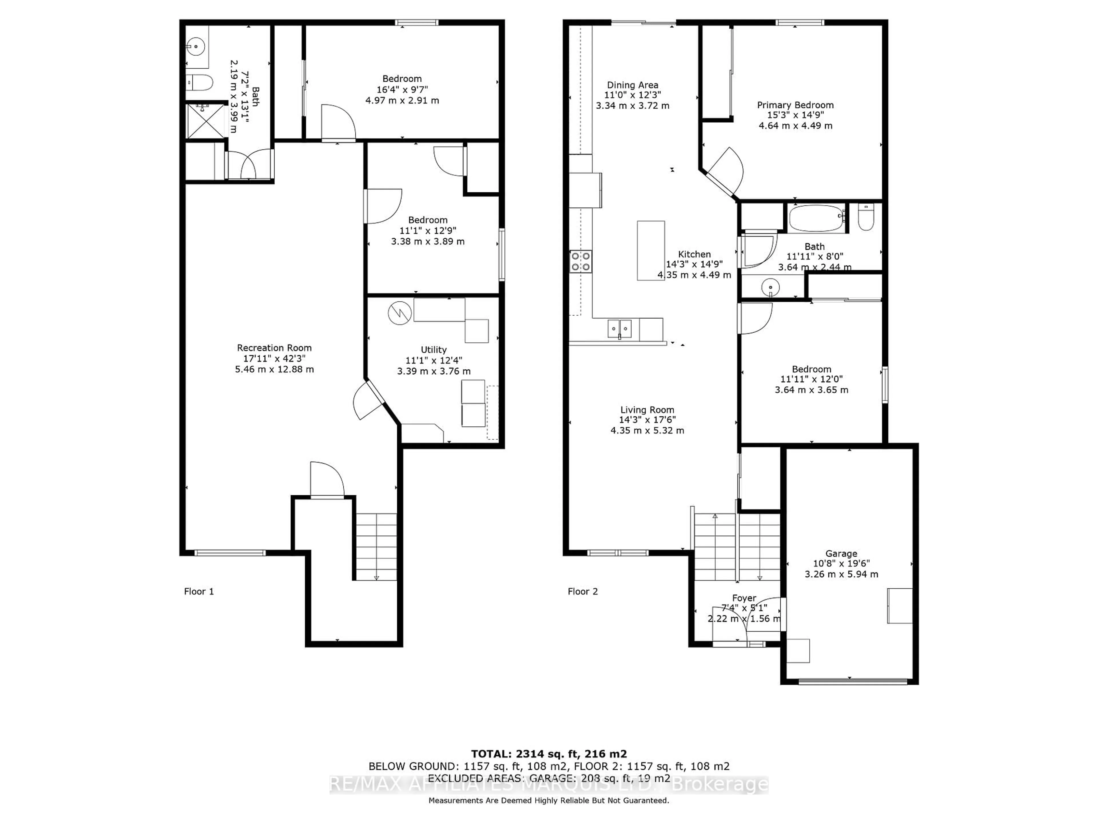 Floor plan for 101 French Ave, South Stormont Ontario K0C 2P0