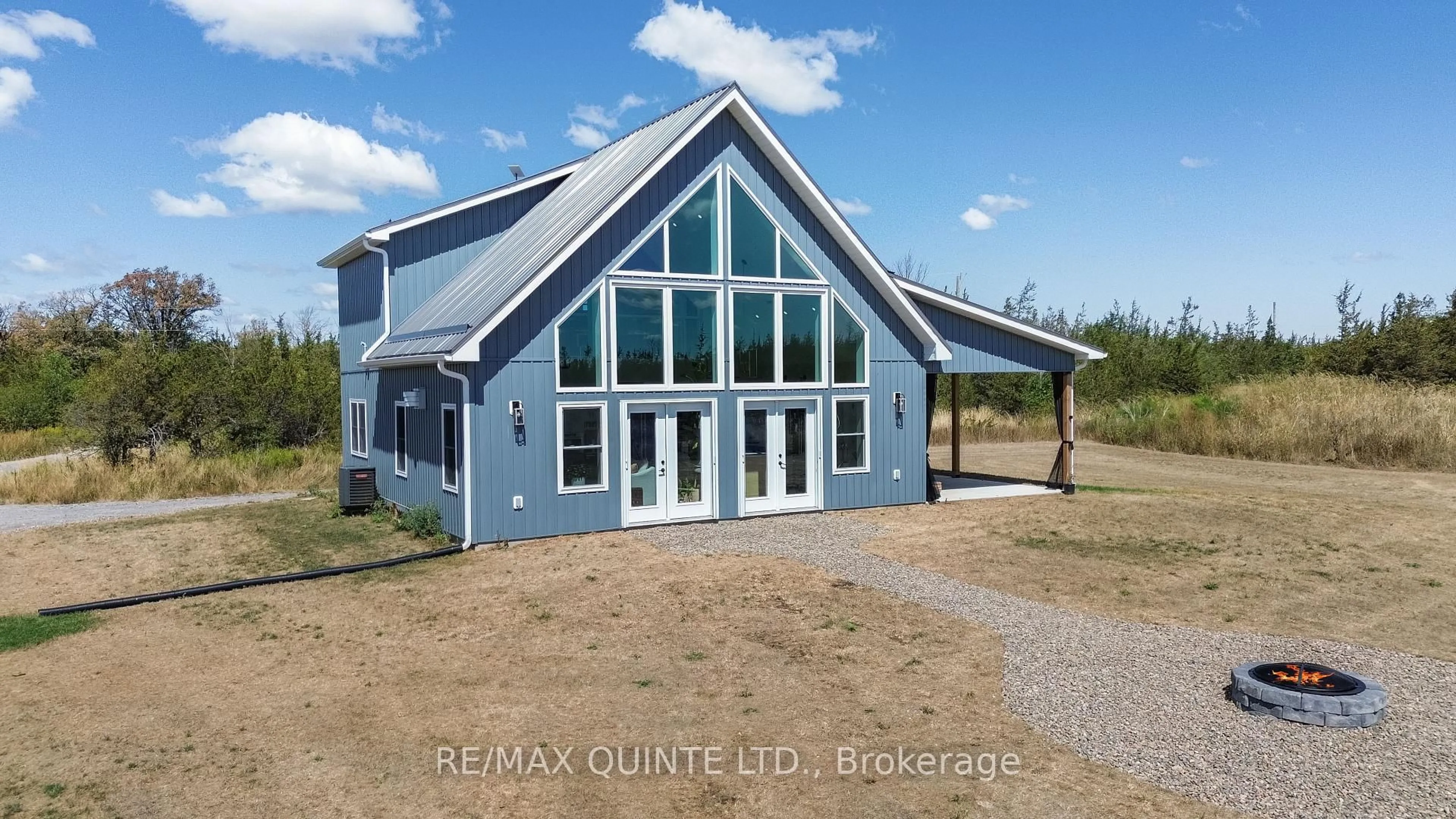 A pic from outside/outdoor area/front of a property/back of a property/a pic from drone, water/lake/river/ocean view for 1700 Meach Rd, Greater Napanee Ontario K0K 2Z0